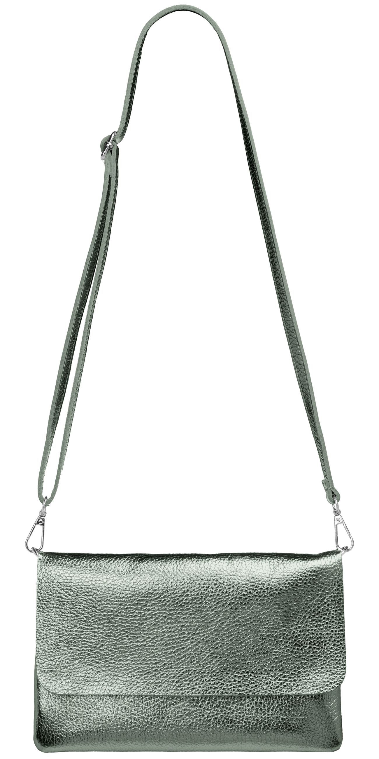 Caspar Clutch Abendtasche Damen Leder Handtasche - CLASSIC LINE - Modell No.835, leicht, elegant & unempfindlich - 100% Echtleder - Handmade in Italy – Bild 2 von 5