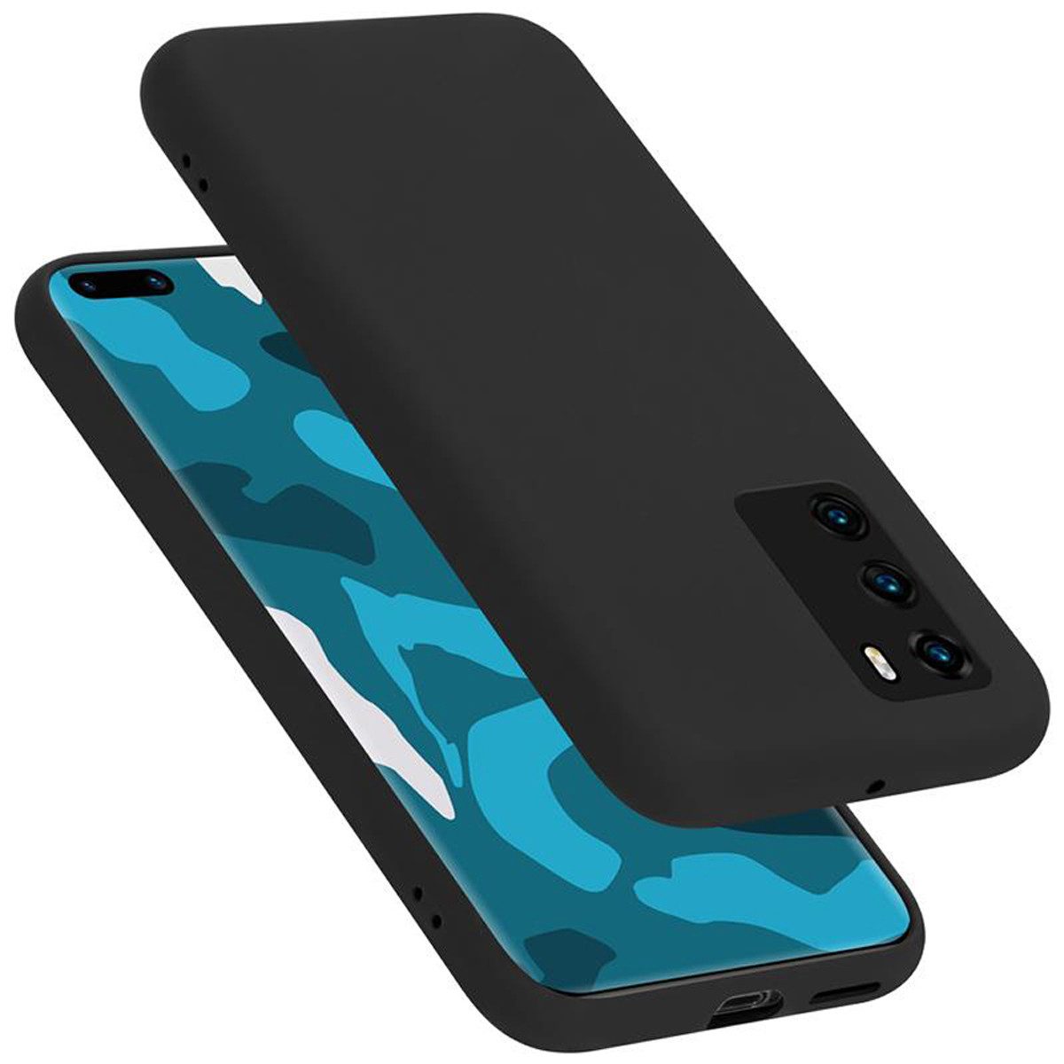 Cadorabo Handyhülle für Huawei P40 Hülle Huawei P40, Flexible Hülle TPU Silikon Schutzhülle Back Cover Case