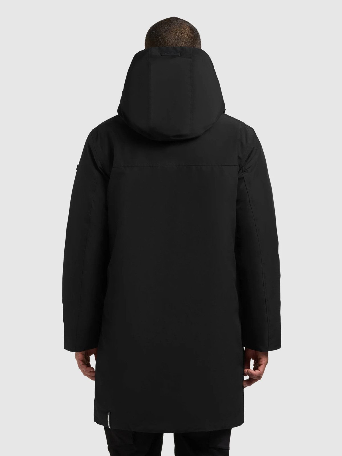 khujo Wintermantel Khujo FOGG 2 Herren Wintermantel, Parka mit Kapuze, Regular Fit (1-tlg) Windschutzblende mit Magnetverschluss