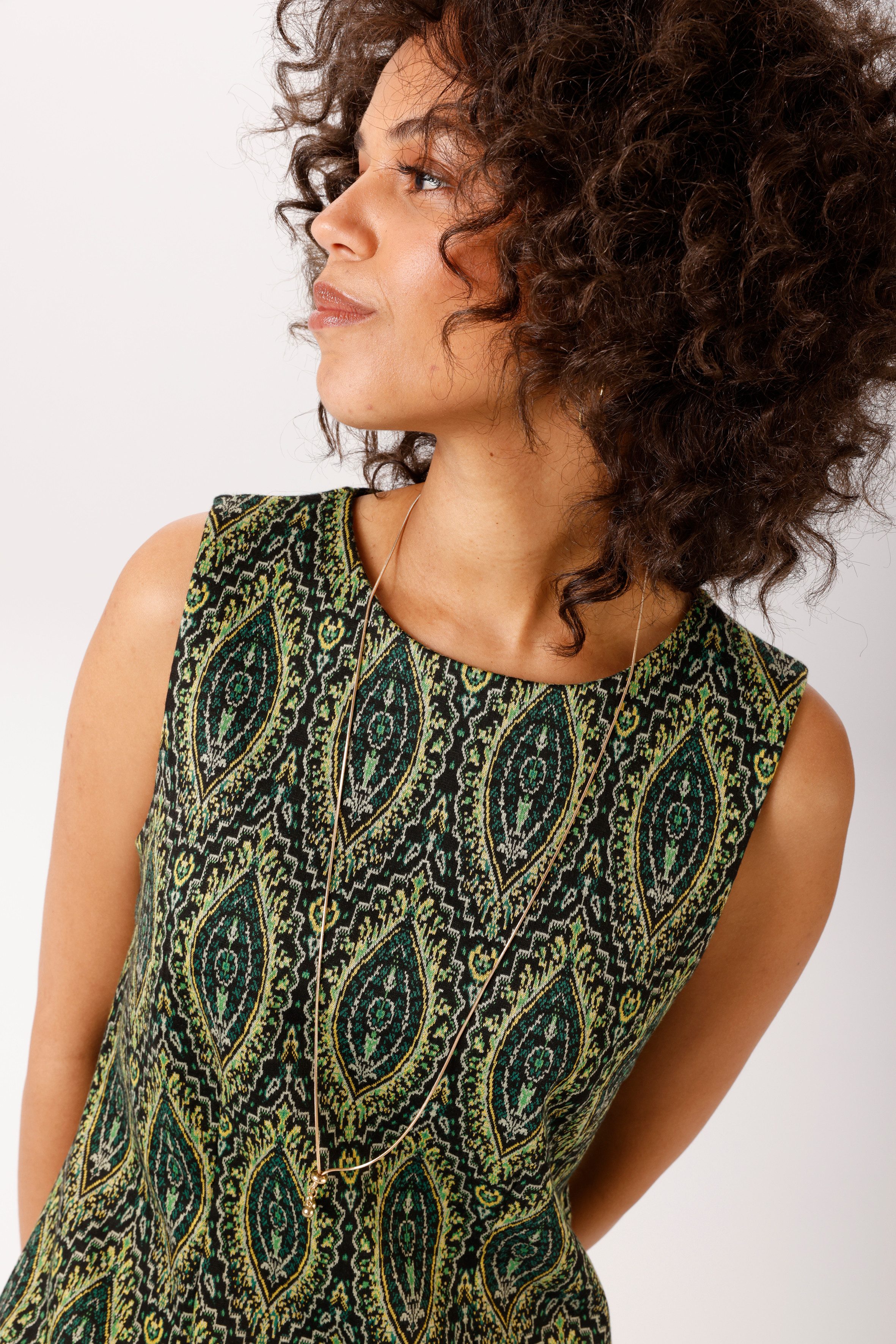 Aniston CASUAL Etuikleid mit farbharmonischen Ornament-Muster - NEUE KOLLEKTION
