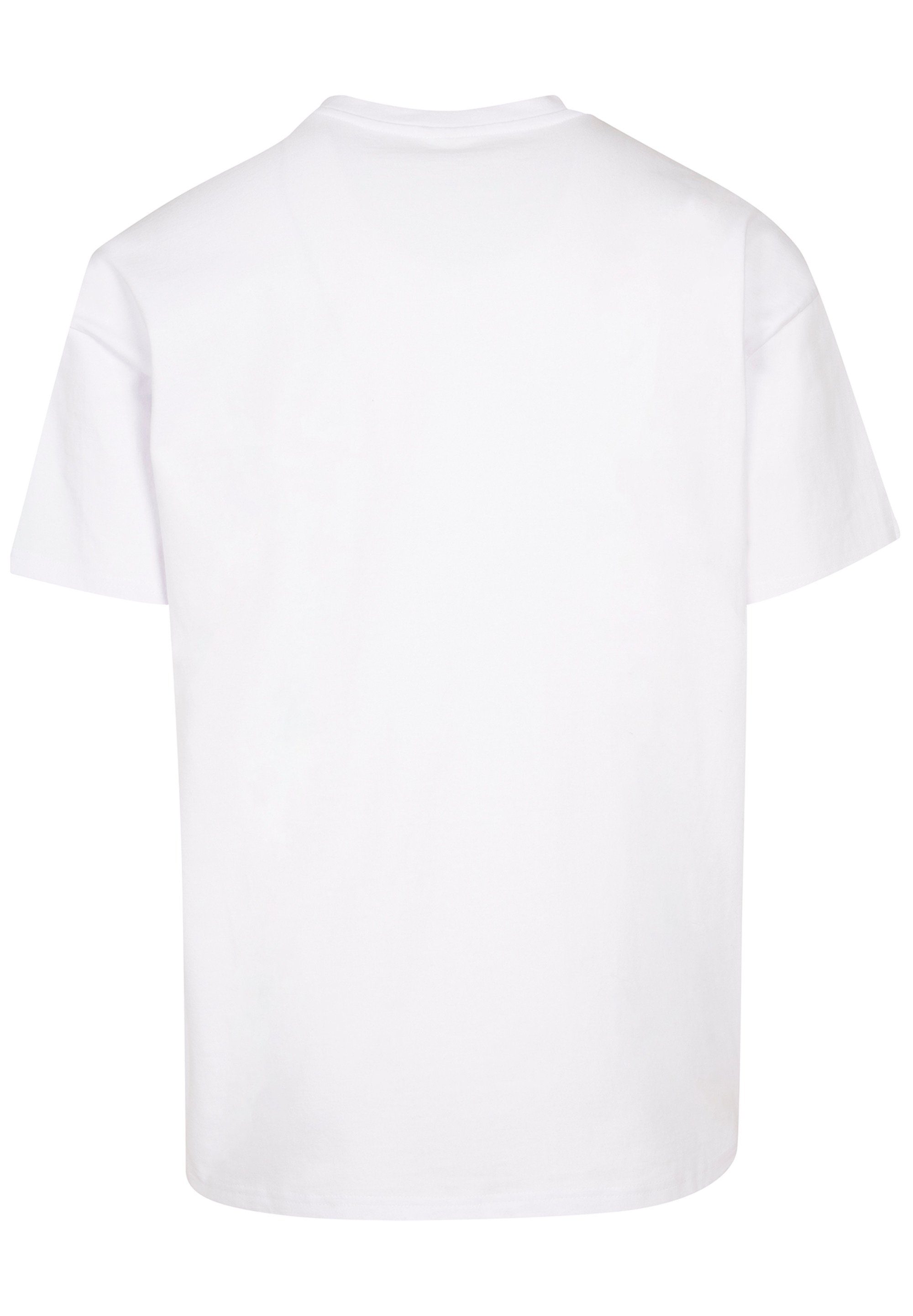 T-Shirt Print F4NT4STIC Darts Dartscheibe Board weiß