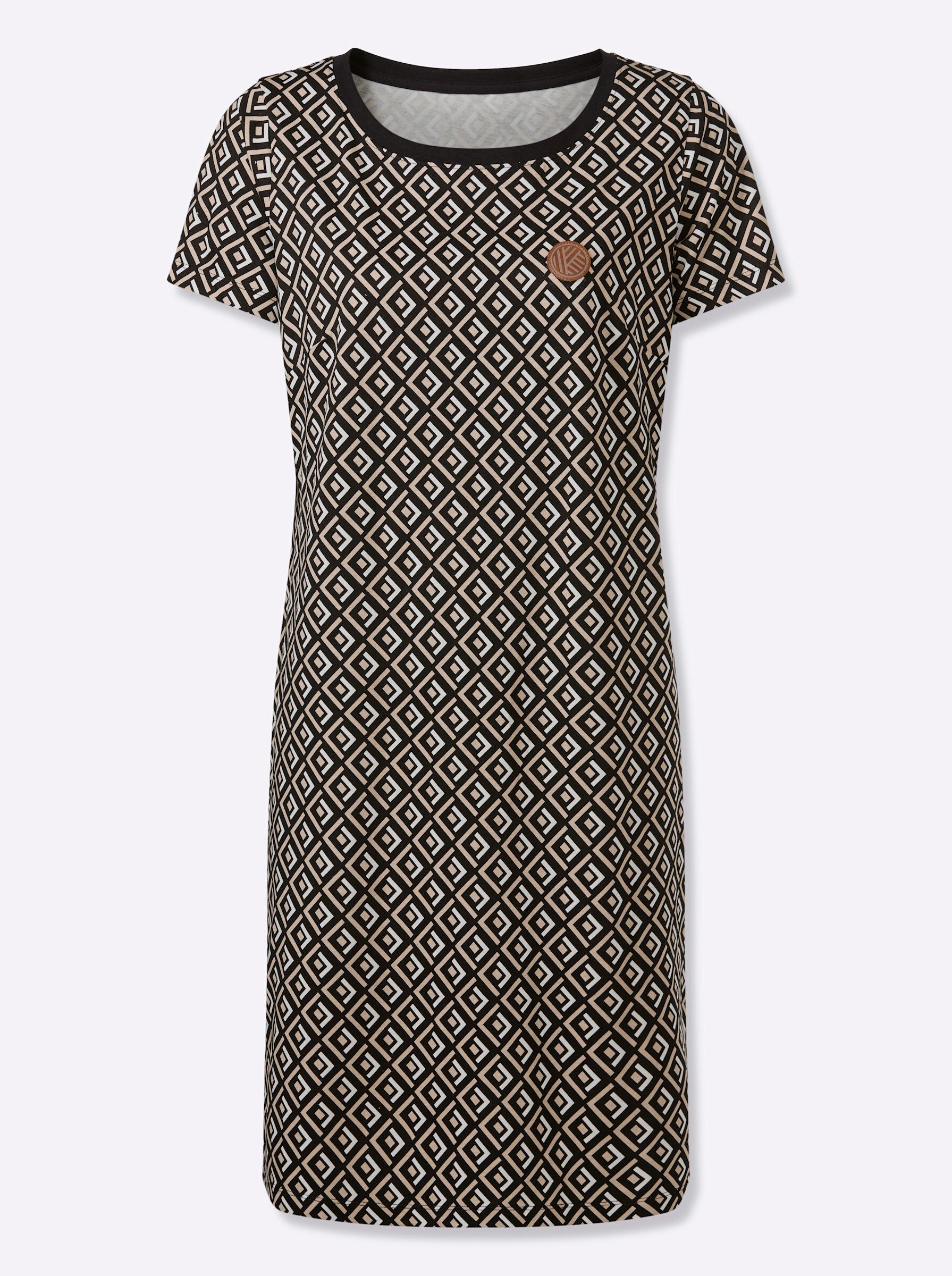 Sieh an! Jerseykleid Jersey-Kleid Kurzarm