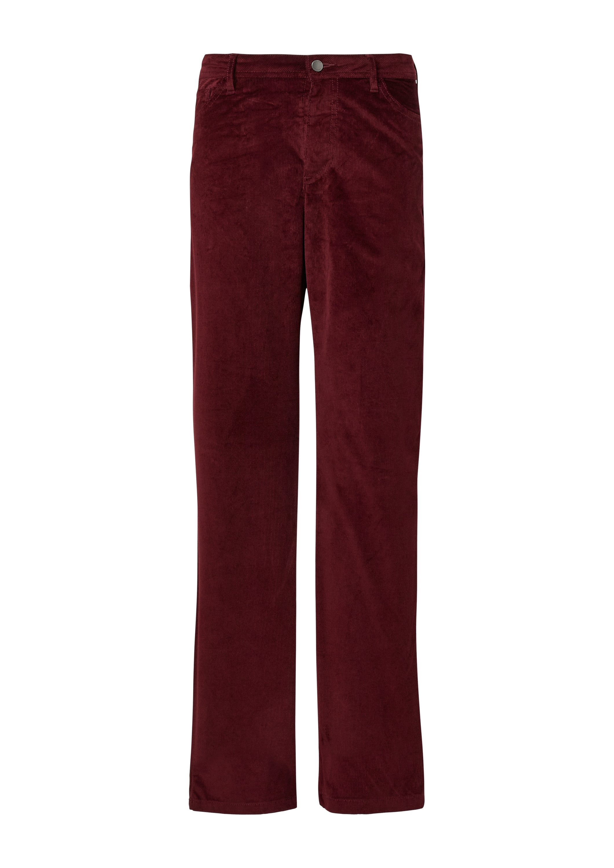 s.Oliver Chinos Hose Cordhose / Regular Fit / Mid Rise / Straight Leg günstig online kaufen