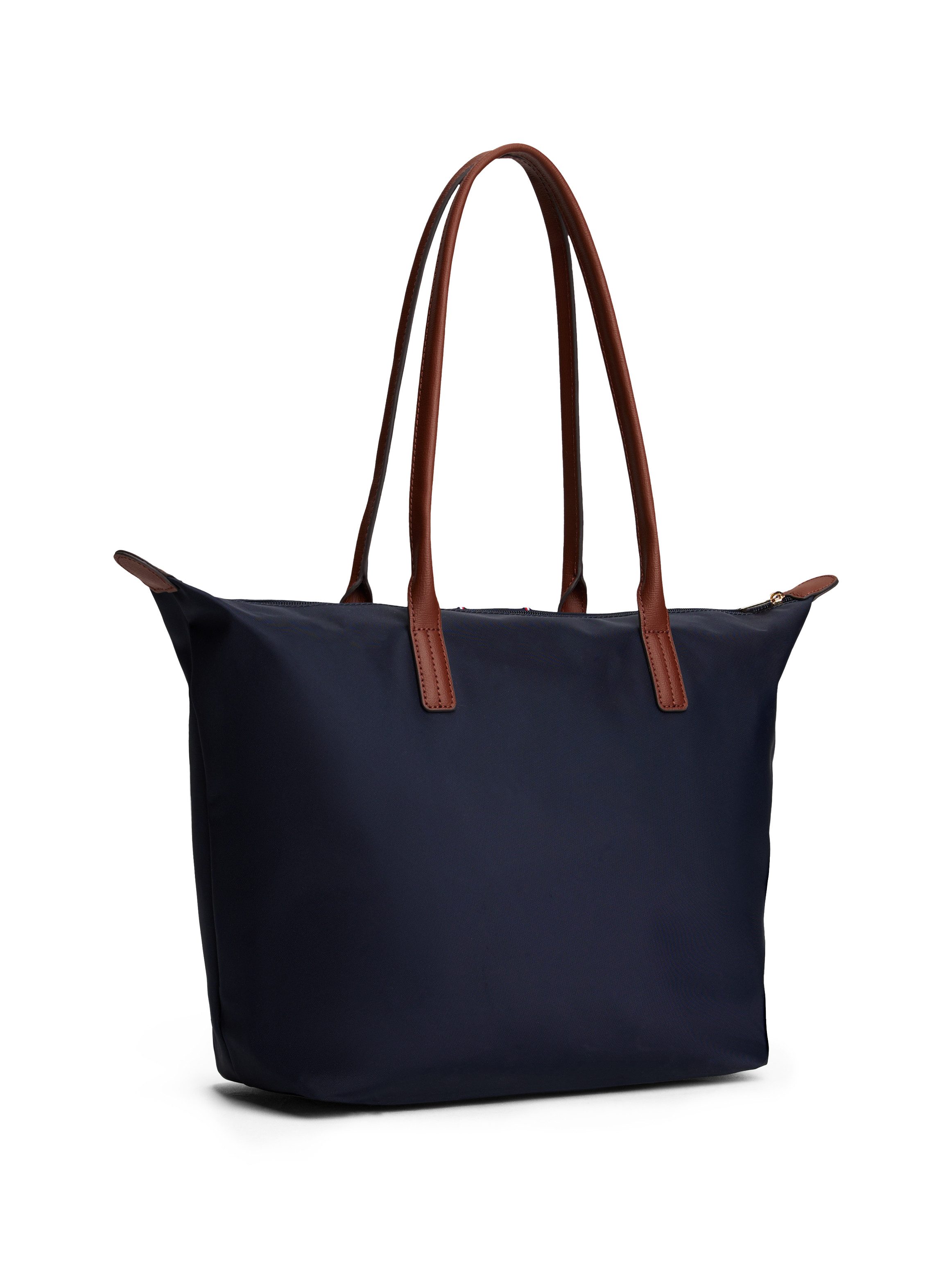 Tommy Hilfiger Tragetasche POPETTE TOTE CORP, Damen Handtasche, Schultertasche, Shopper mit Kontrastbesätzen