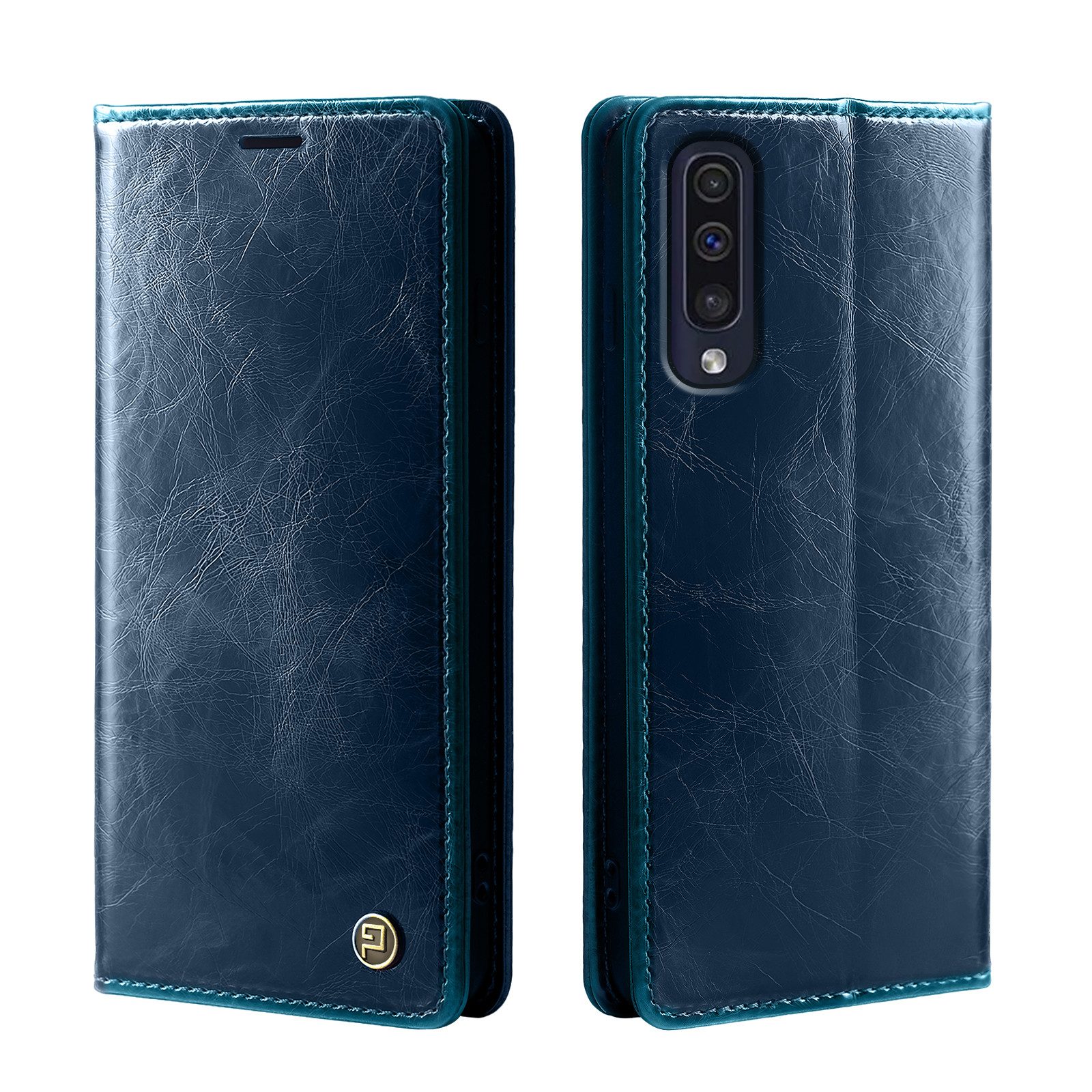 Tec-Expert Handyhülle Tasche Hülle für Samsung Galaxy A50 & A50s 6.4 Zoll, 6.4, Cover Klapphülle Case mit Kartenfach RFID Schutz aufstellbar