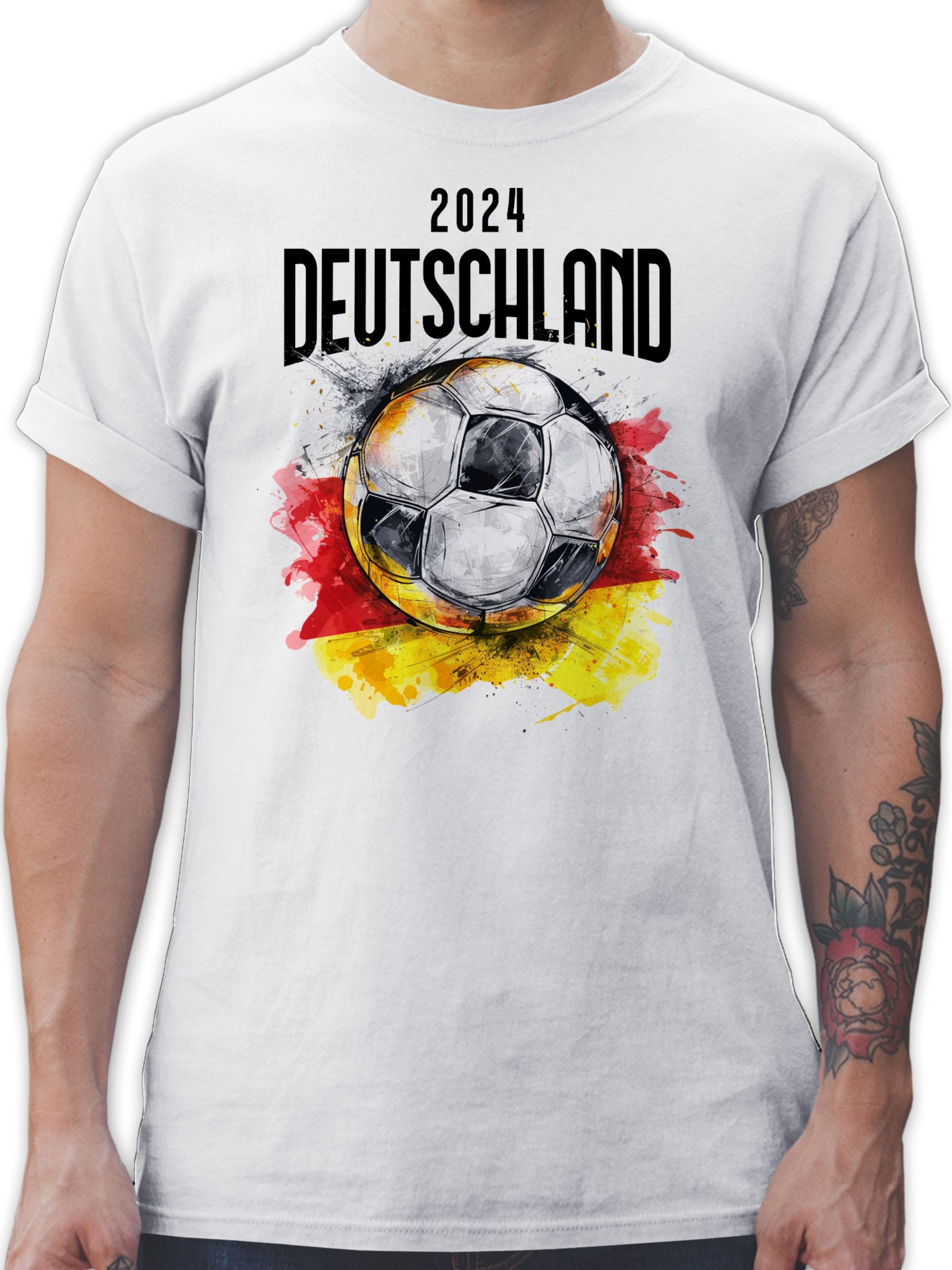 Shirtracer T-Shirt Deutschland 2024 Germany 2024 Fussball EM Fanartikel
