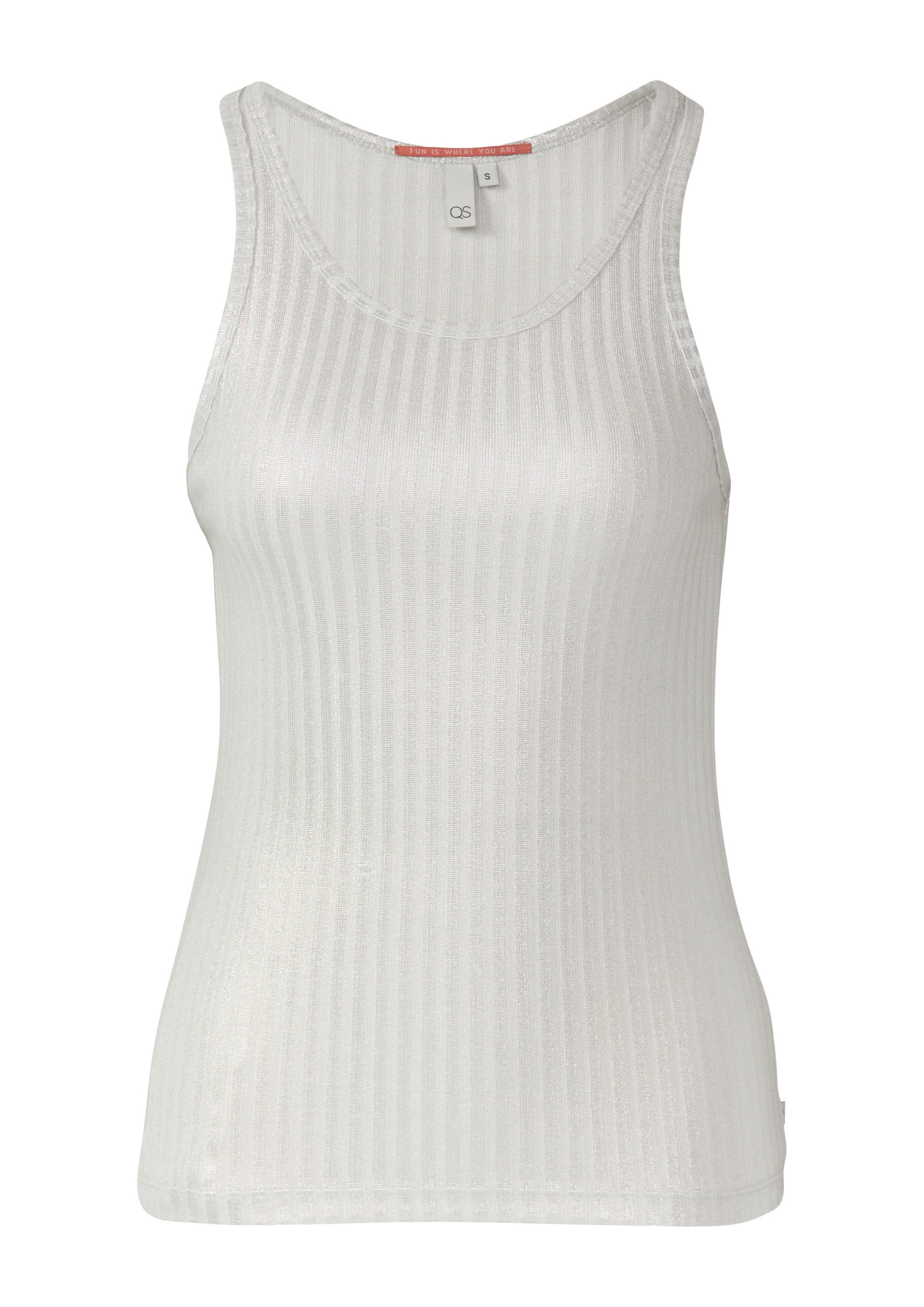 QS Muskelshirt T-Shirt Transparentes Ripptop im günstig online kaufen