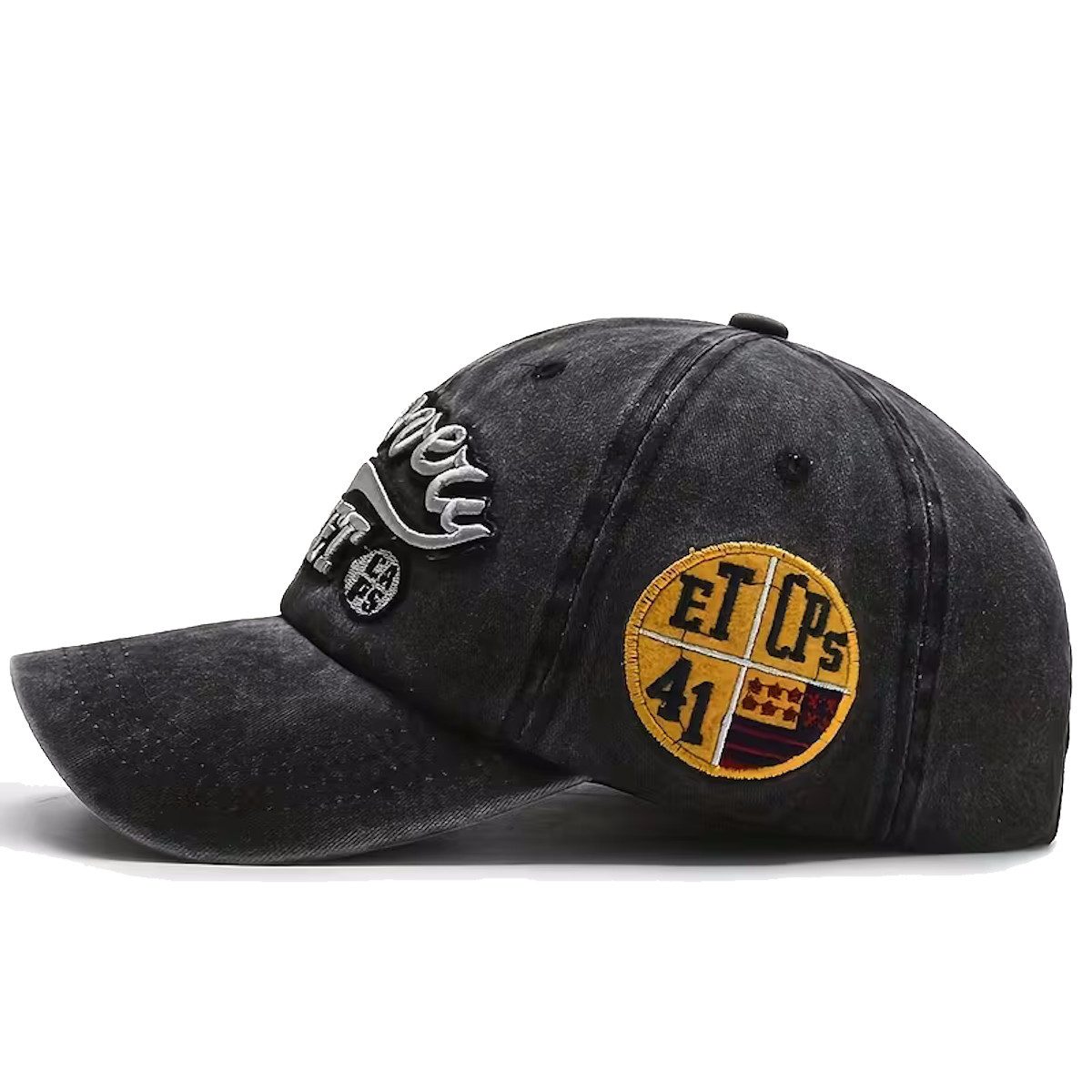Sporty Baseball Cap Classic Discovery Vintage Style Used Washed Look Retro Baseballcap vintage Look
