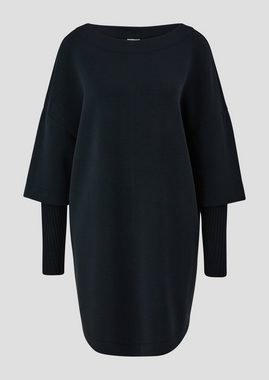 s.Oliver BLACK LABEL Minikleid Locker geschnittenes Kleid aus Scuba-Sweatware