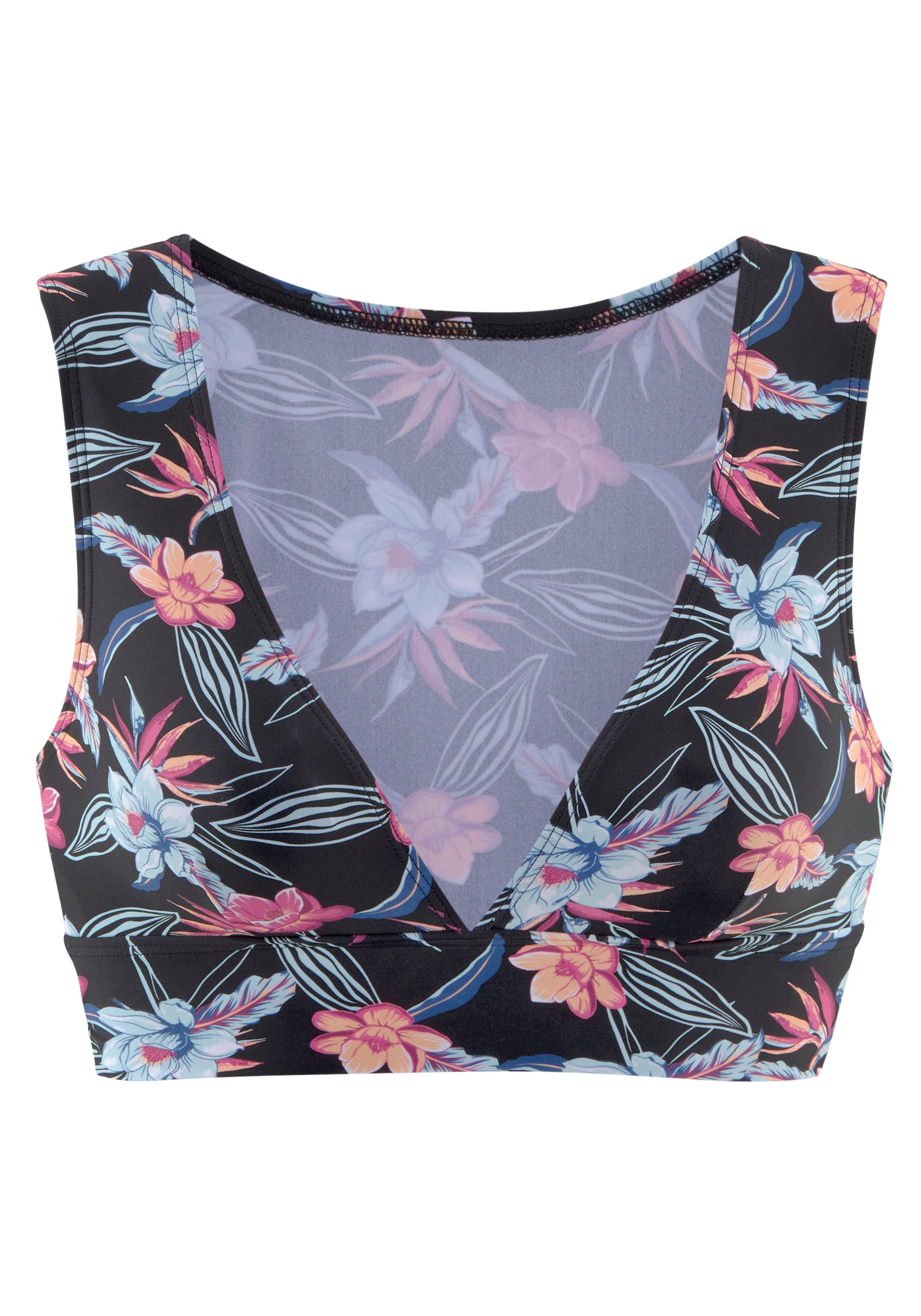 KangaROOS Bustier-Bikini-Top Agave, mit V-Ausschnitt