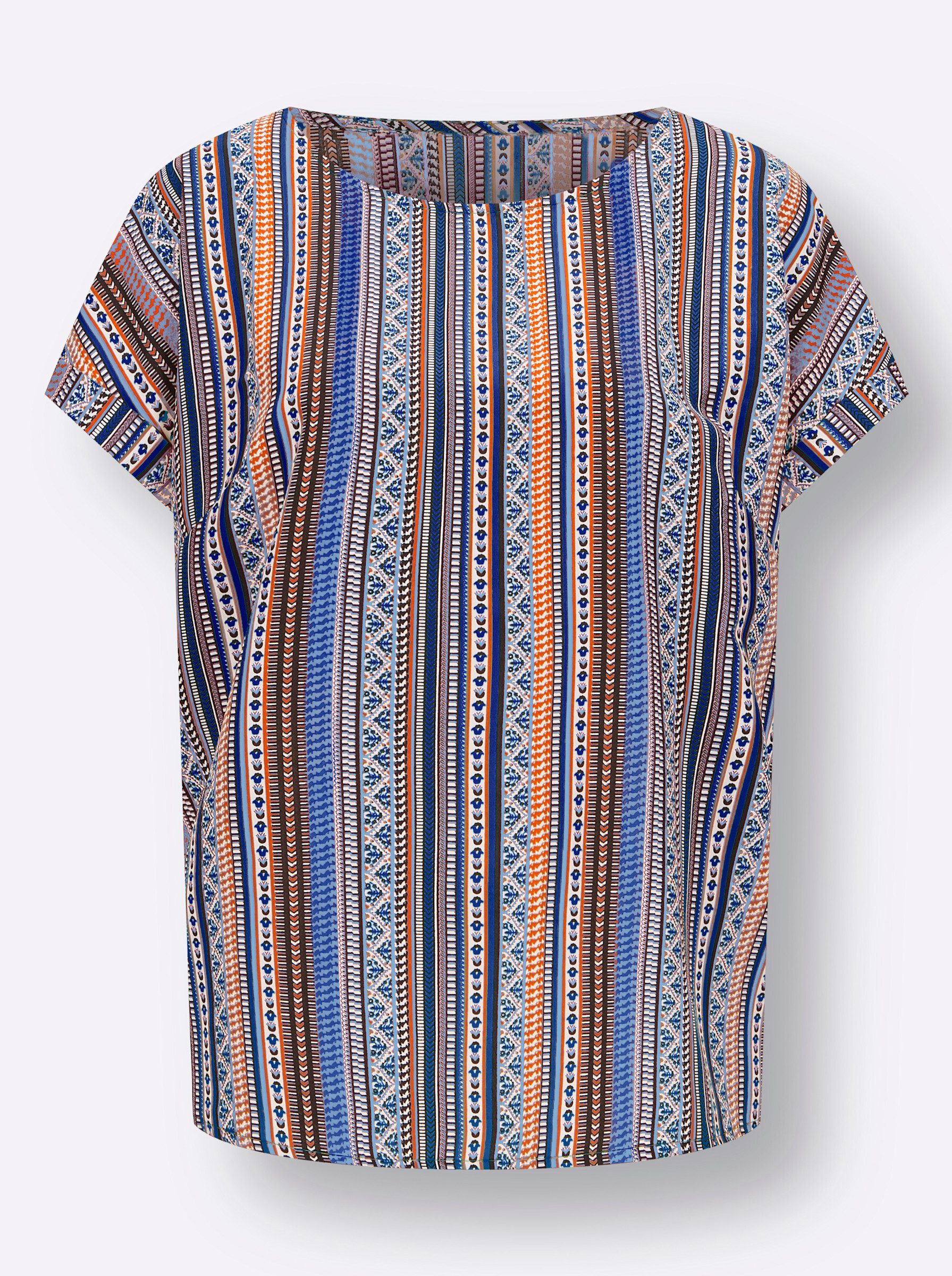 Klassische Bluse Schlupfbluse Kurzarm