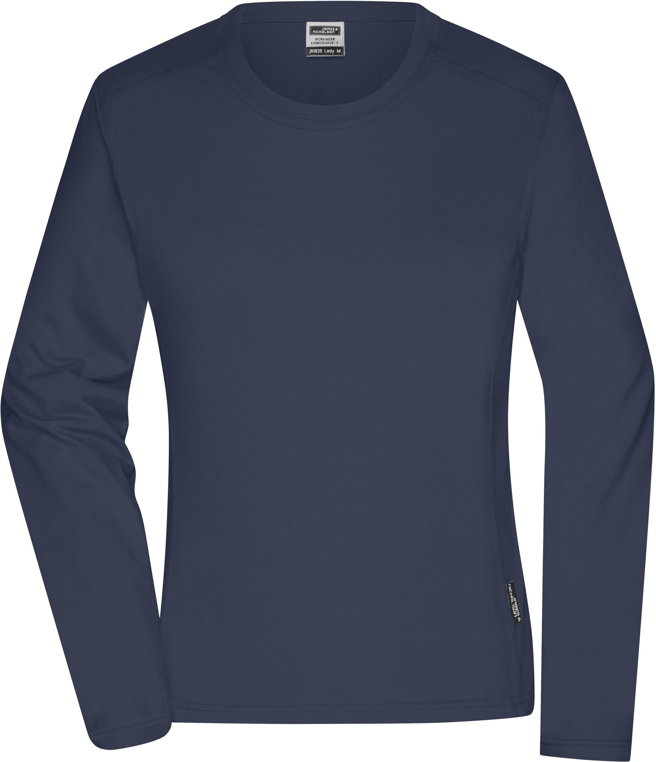 Nicholson Navy Workwear & langarm Damen T-Shirt James T-Shirt