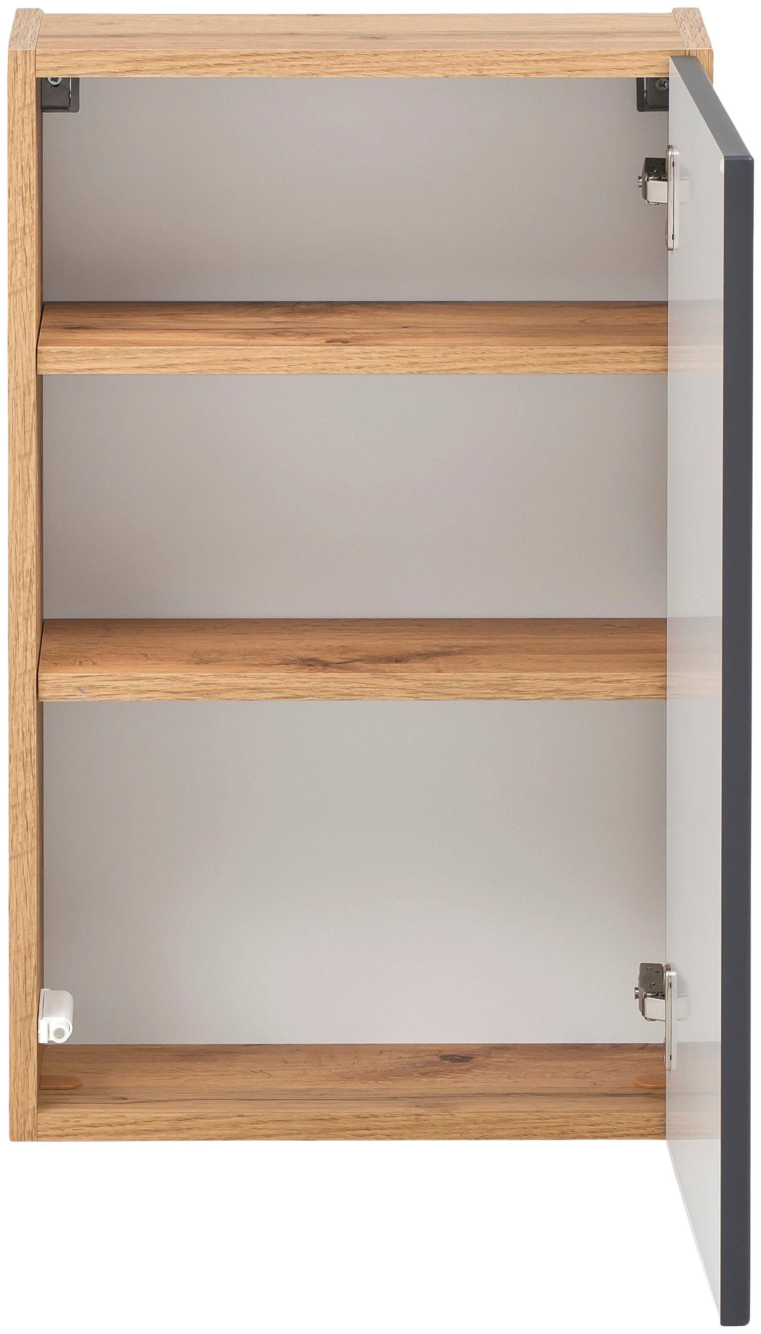 HELD MÖBEL Hängeschrank wotaneiche cm | 40x20x64 Kaunas BxTxH: grau