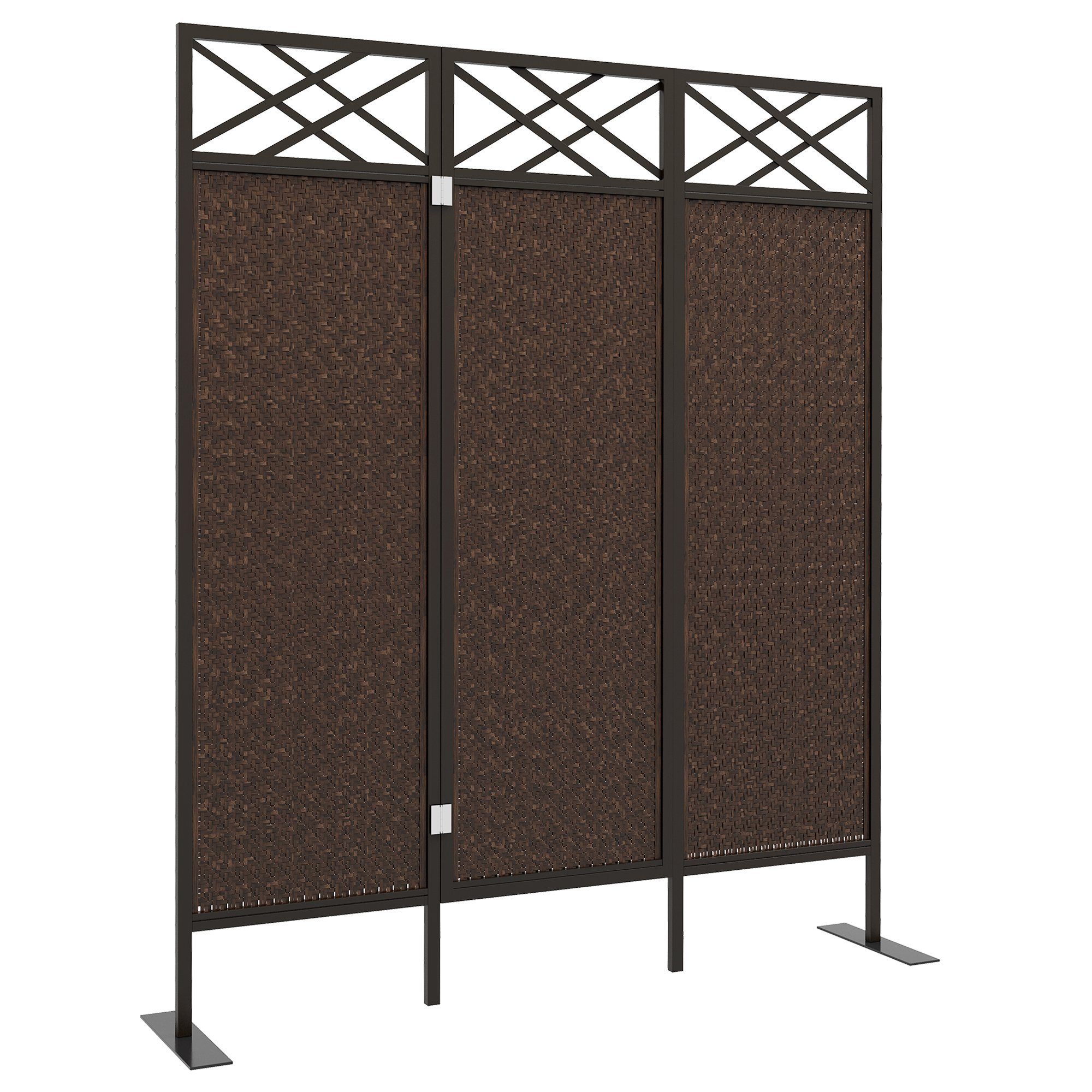 Outsunny Paravent 148 x 181 cm günstig online kaufen