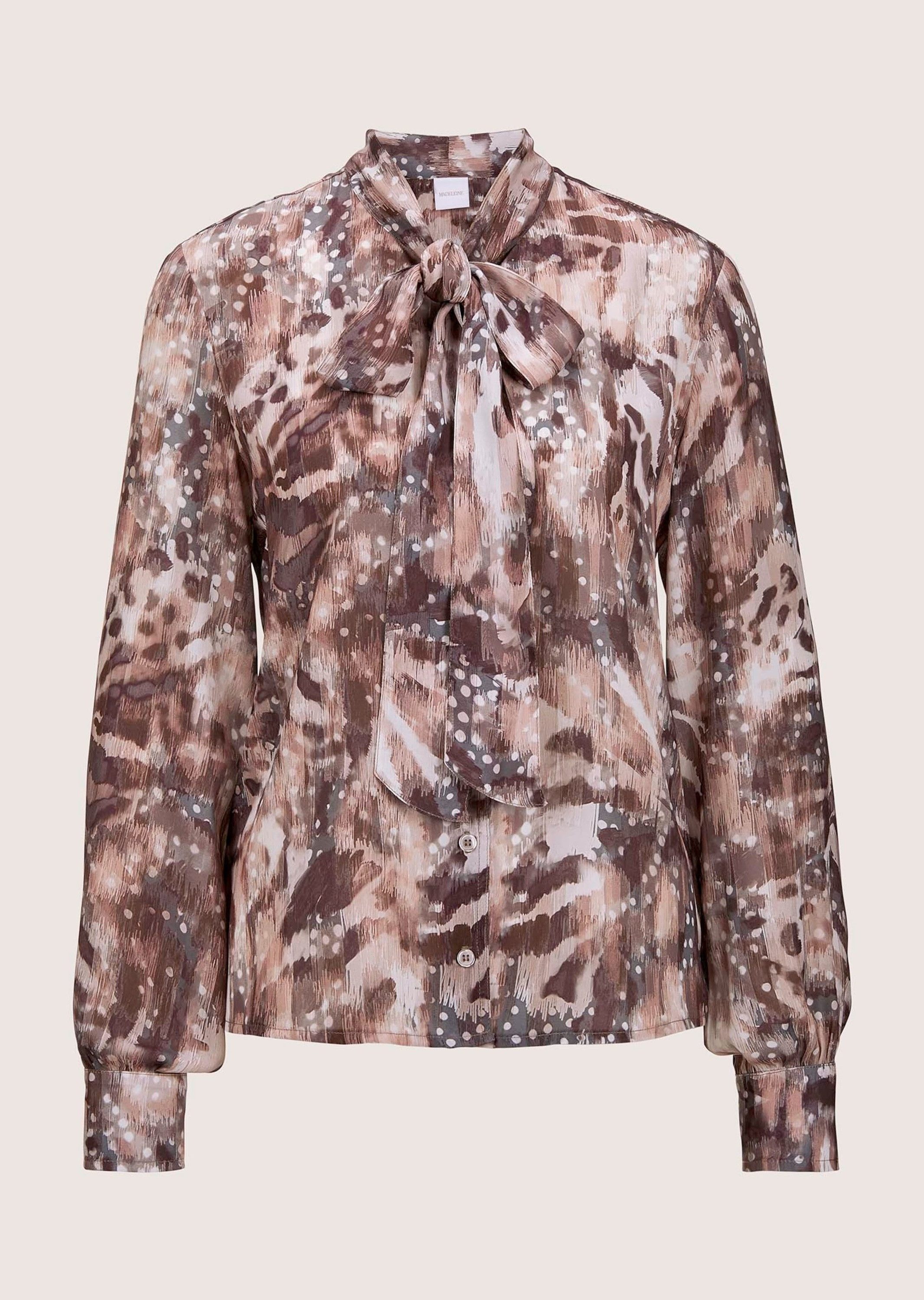 MADELEINE Hemdbluse Hemdbluse mit Unikat-Print