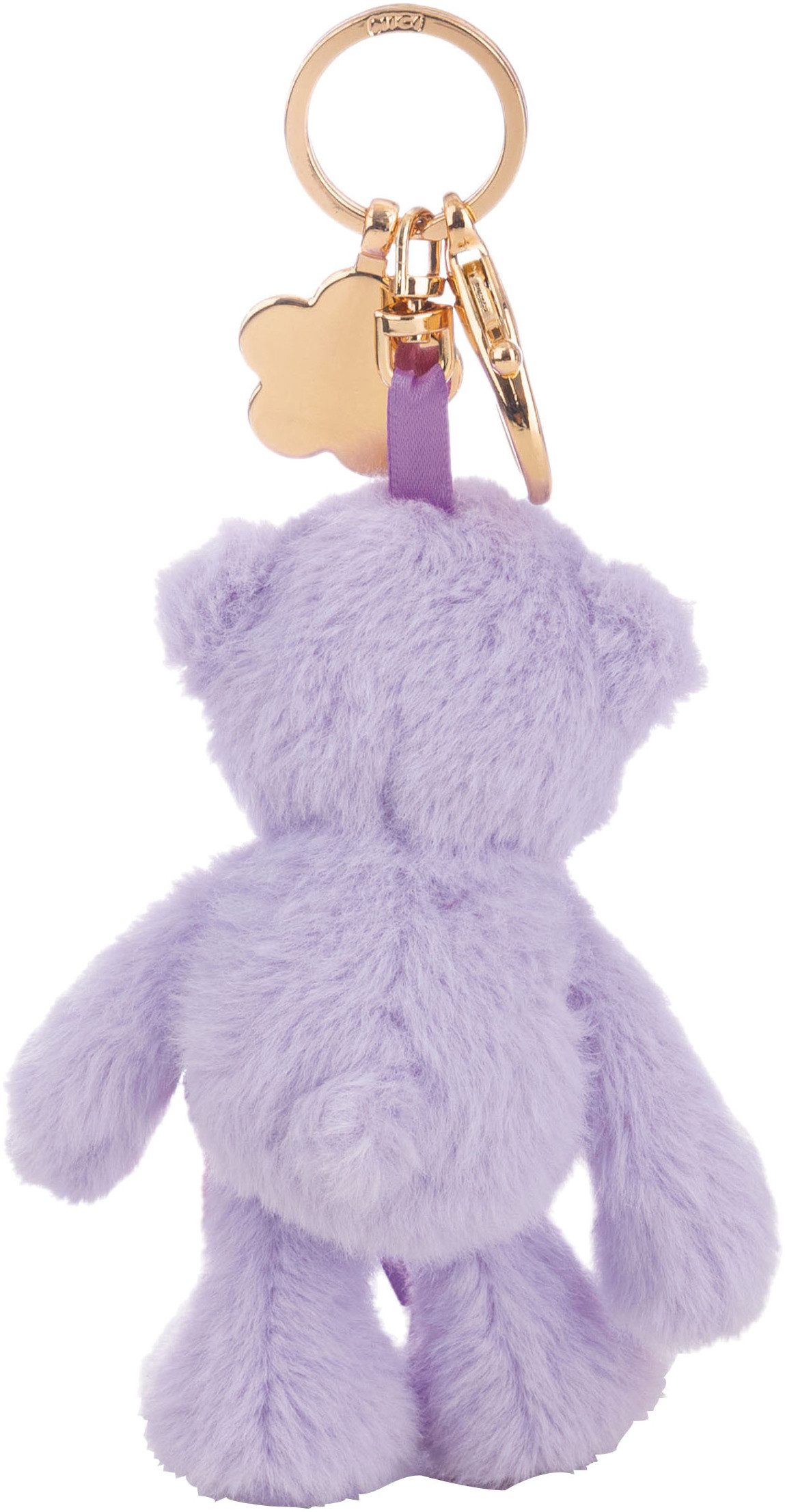Nici Plüschanhänger Classic Bear, Bär Finni, lila, 13 cm, mit Charm