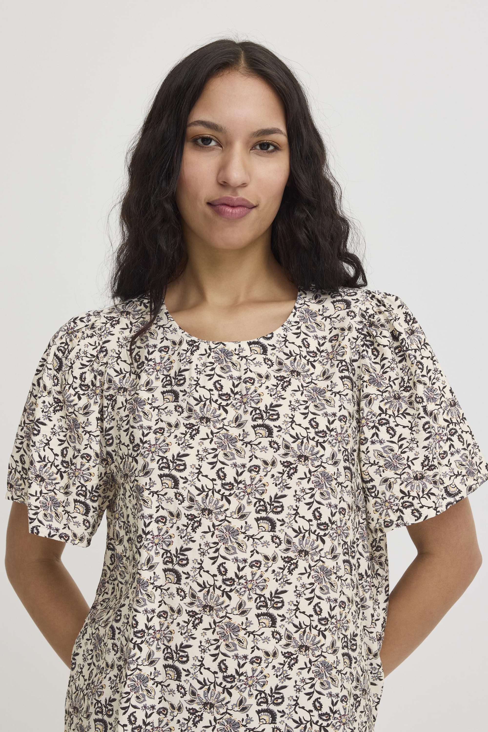 Ichi Kurzarmbluse IXHARPER Modische Bluse mit günstig online kaufen