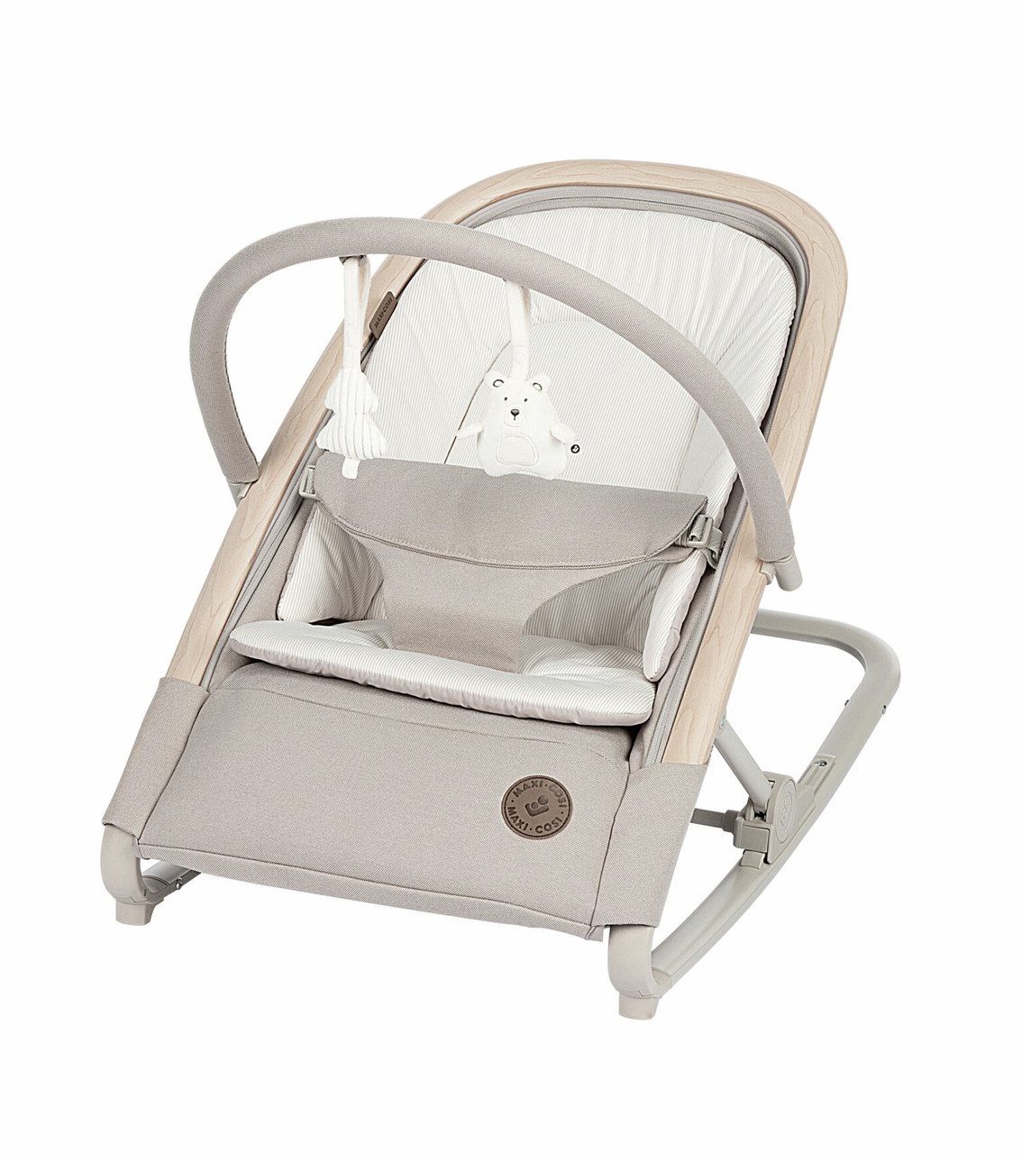 Maxi-Cosi Babywippe Maxi-Cosi Kori 2-in-1-Babywippe mit Spielzeugbogen, 0–2 Jahre, bis zu, Super bequemes Kissen für Neugeborene  2-in-1-Wippe  Mit einer Hand…