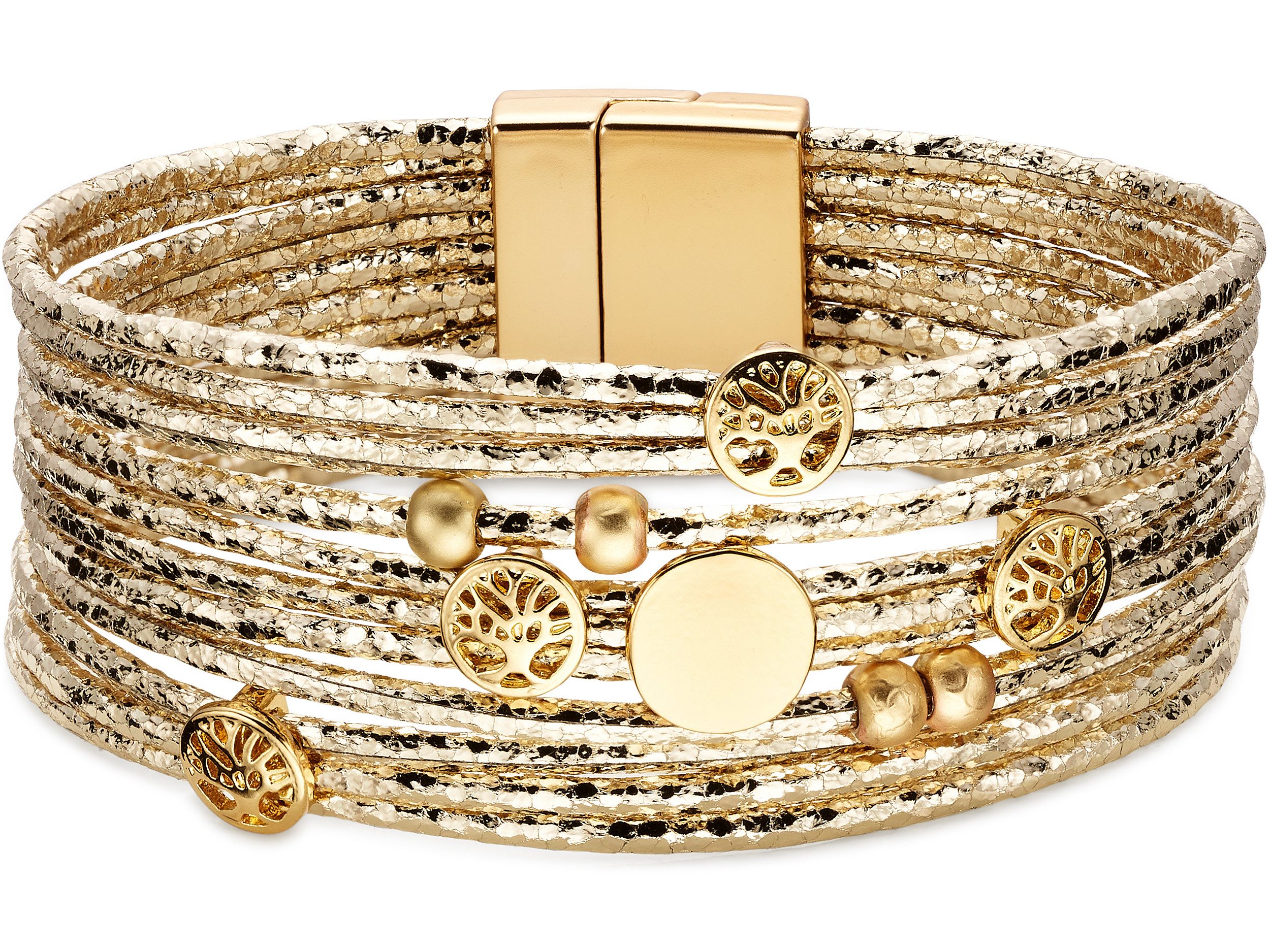 Aniston JEWELRY & WATCHES Armband Mehrreihiges Armband gelbgoldfarben