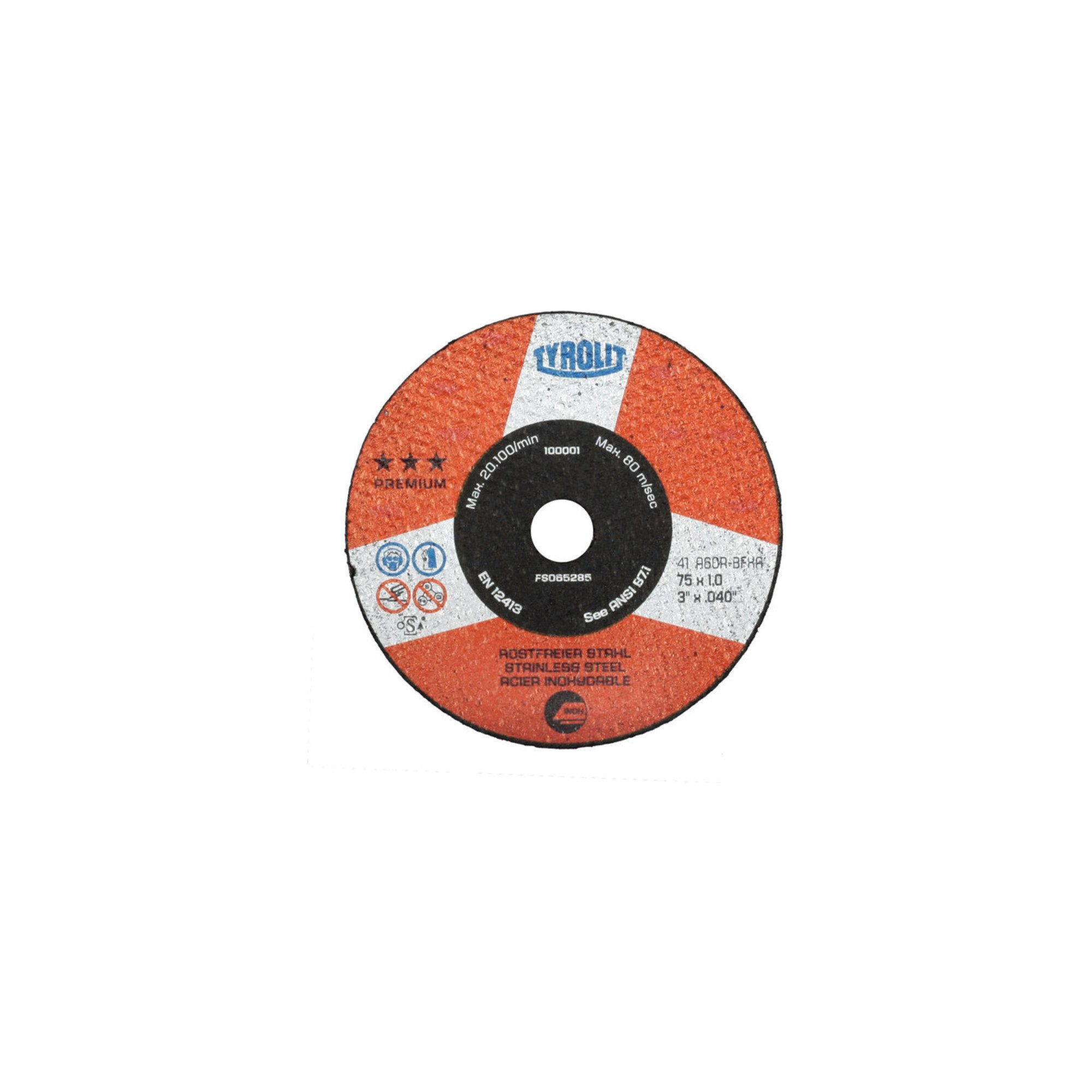 TYROLIT Trennscheiben TYROLIT Kleintrennscheibe PREMIUM*** EXTRA SCHMAL, Scheiben-Ø: 63 mm