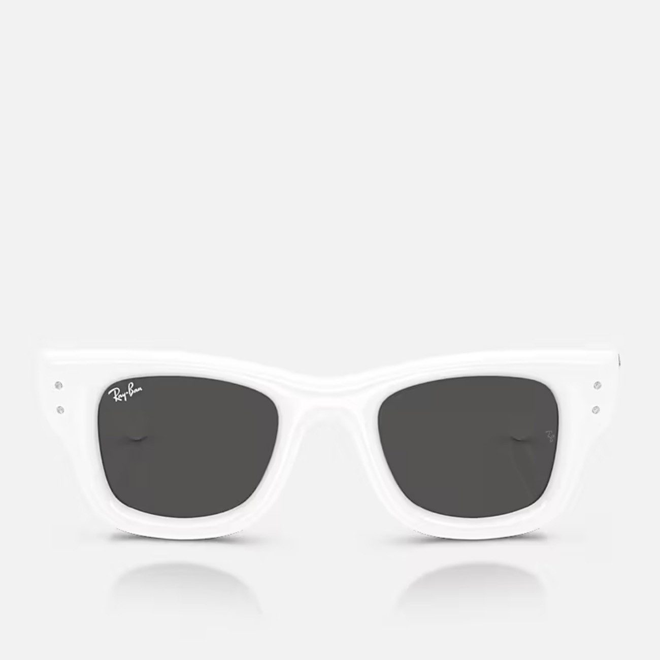 Ray-Ban Sonnenbrille Ray-Ban Wayfarer Puffer White Strass Dark Grey