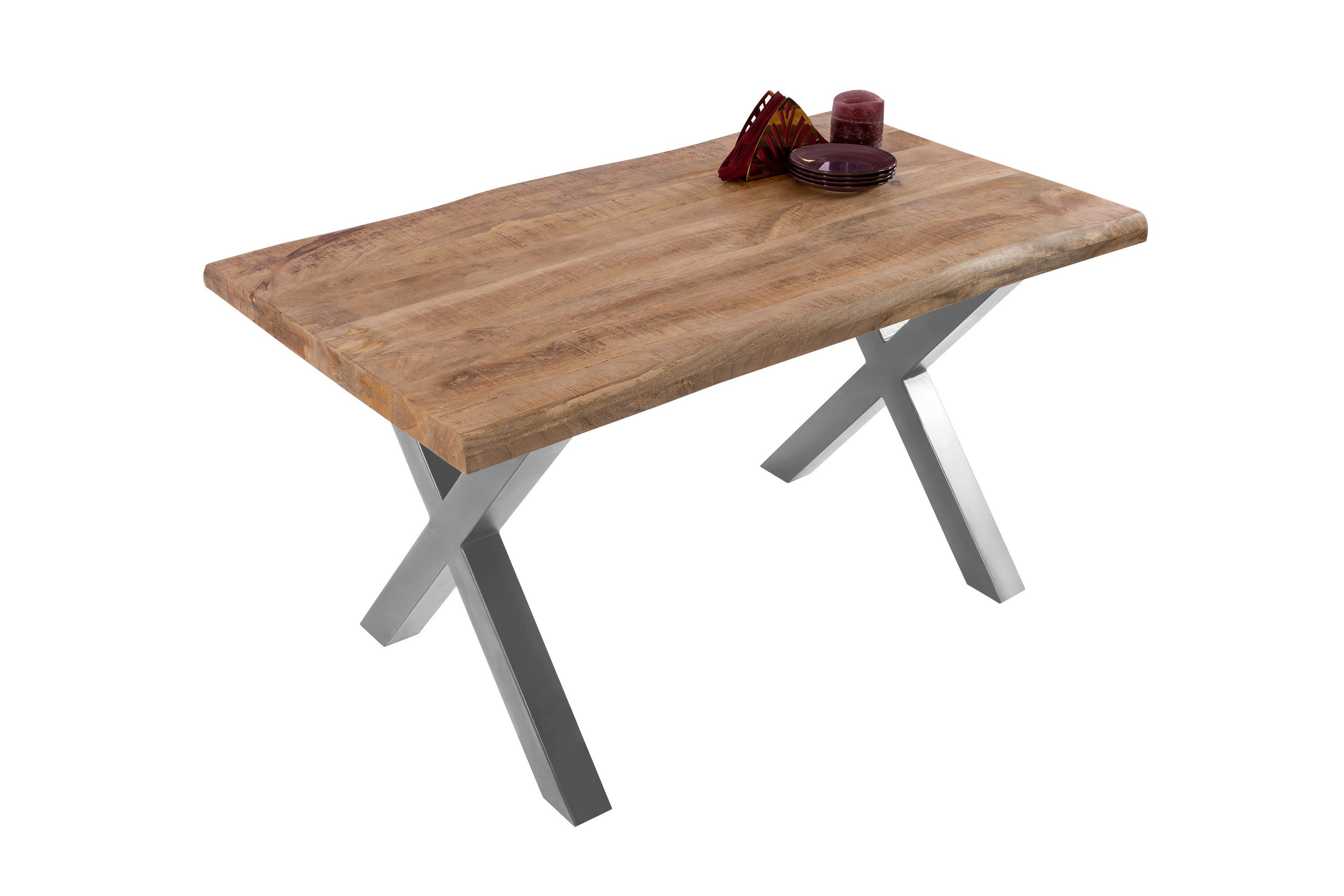 Loreno® Baumkantentisch Cali, massives Mangoholz, Baumkante, günstig online kaufen