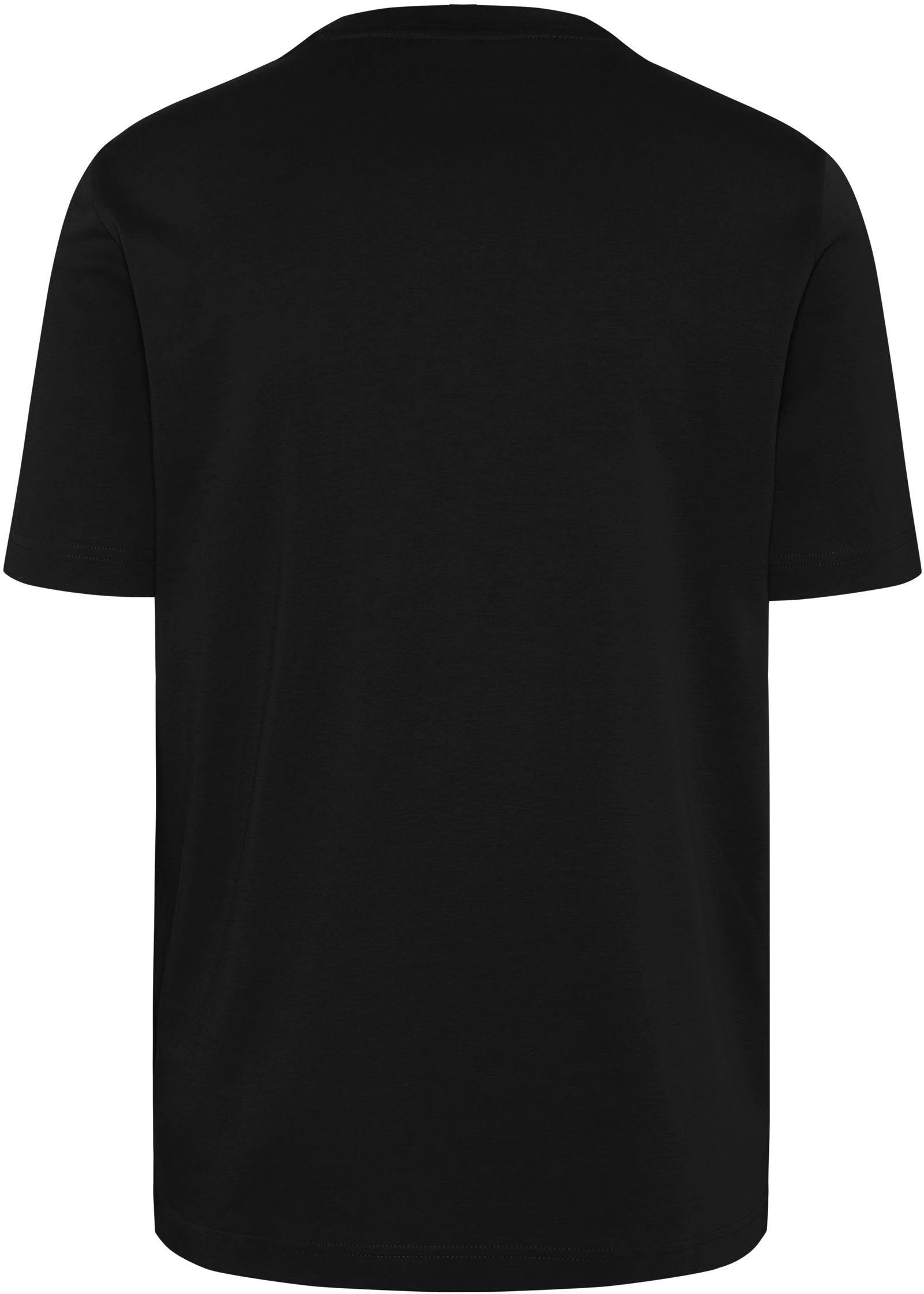bugatti Kurzarmshirt mit Logostickerei schwarz