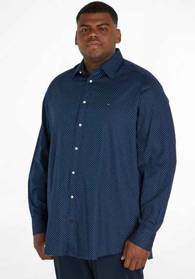 Tommy Hilfiger Big & Tall Langarmhemd im gepunkteten Design