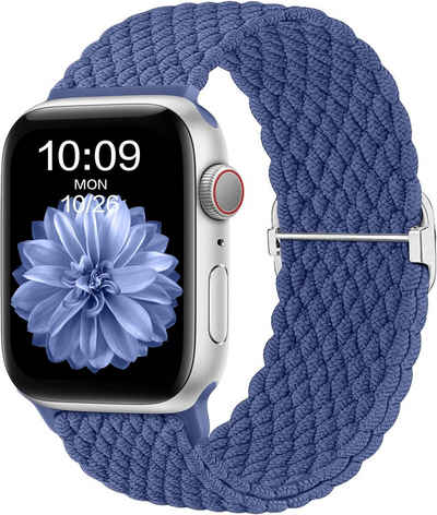 Alster Herz Smartwatch-Armband Apple Watch Armband, geflochten, verstellbare Довжина, unisex, A0579, passend für iWatch 1-9 und Ultra/SE