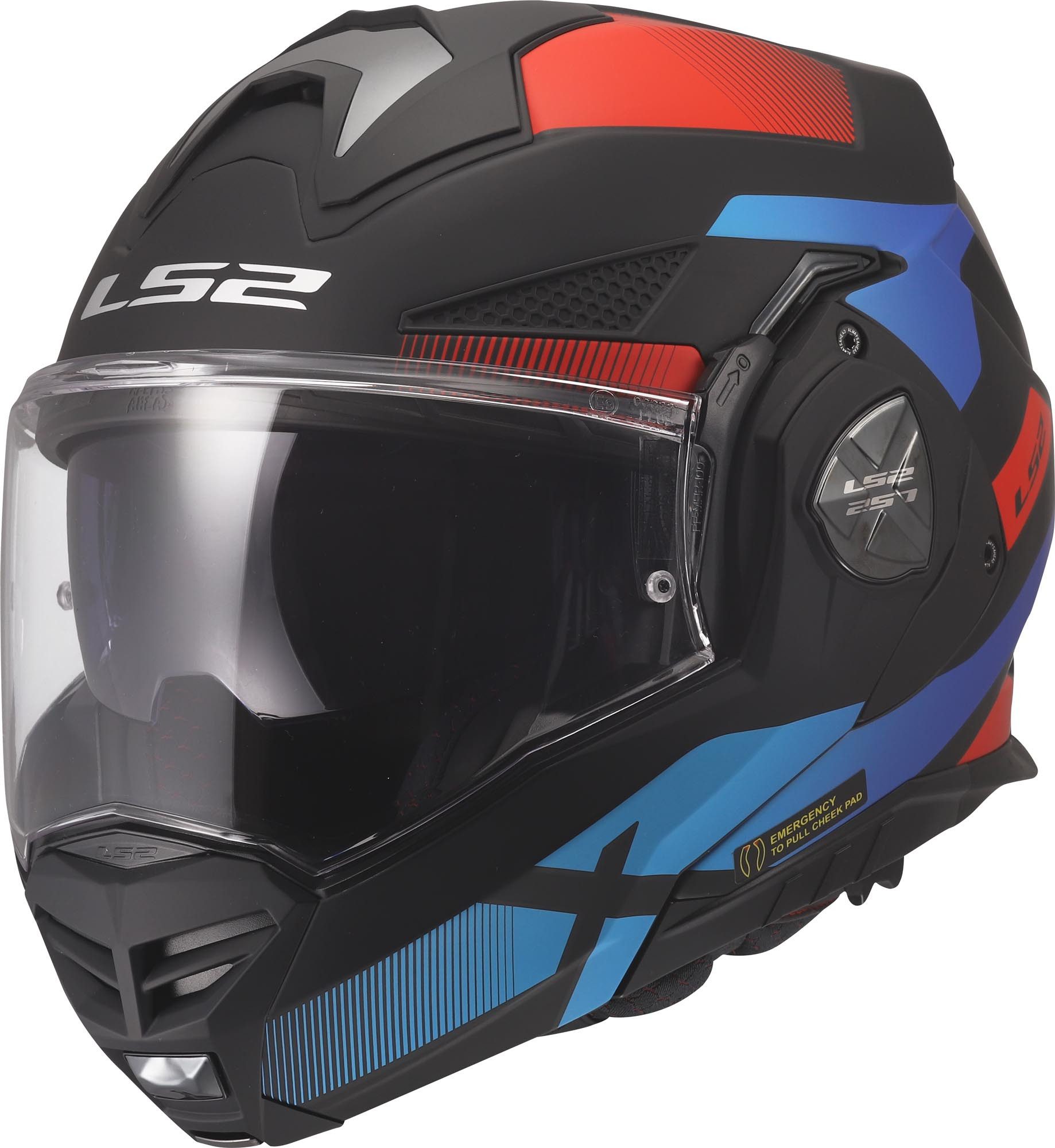 LS2 Motorradhelm FF901 Advant X Nova Klapphelm, Atmungsaktiv, Pinlock, Klapphelm, Ratschenverschluss, ECE 22.06