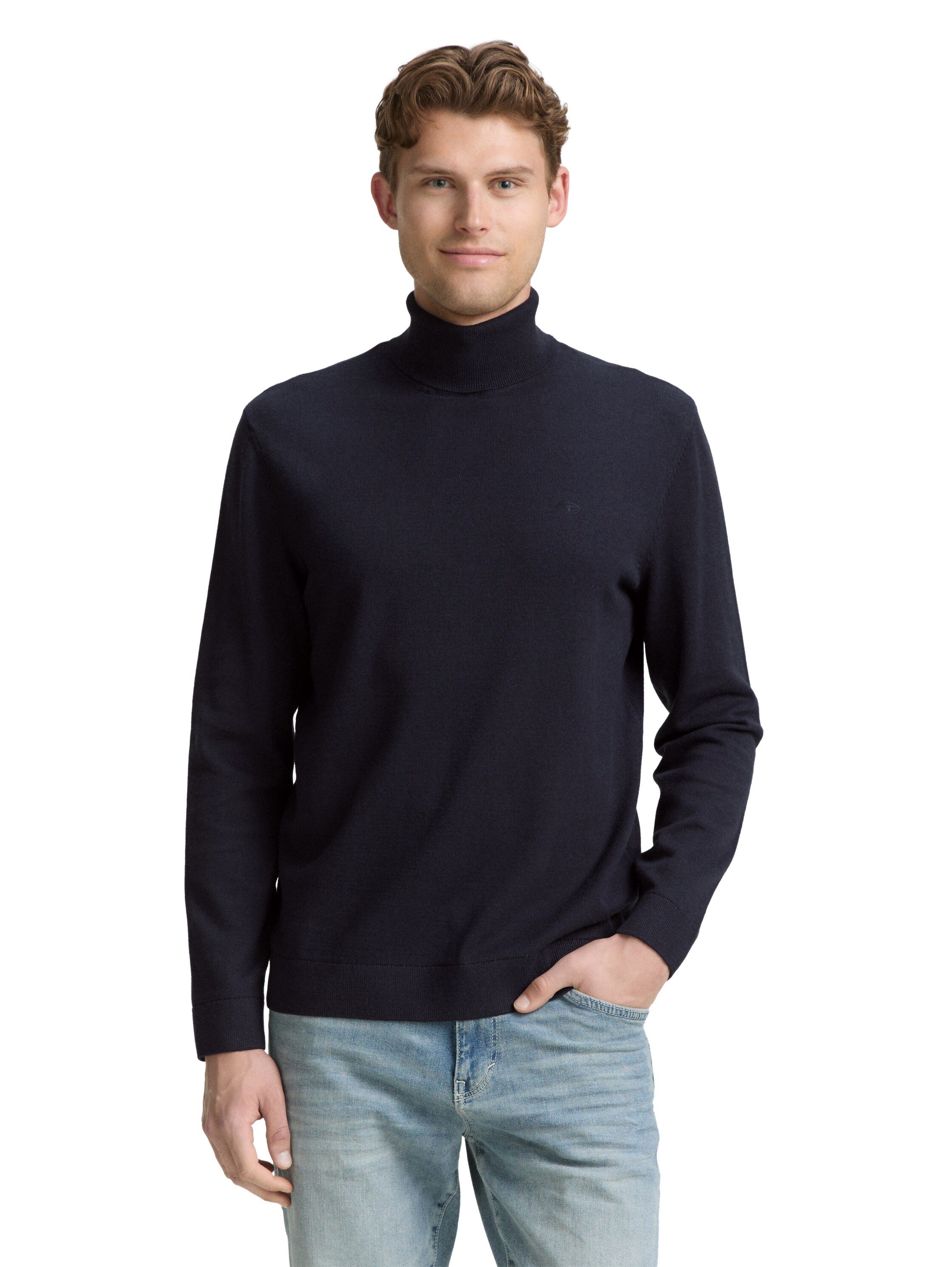 TOM TAILOR Rollkragenpullover im Strick-Design günstig online kaufen