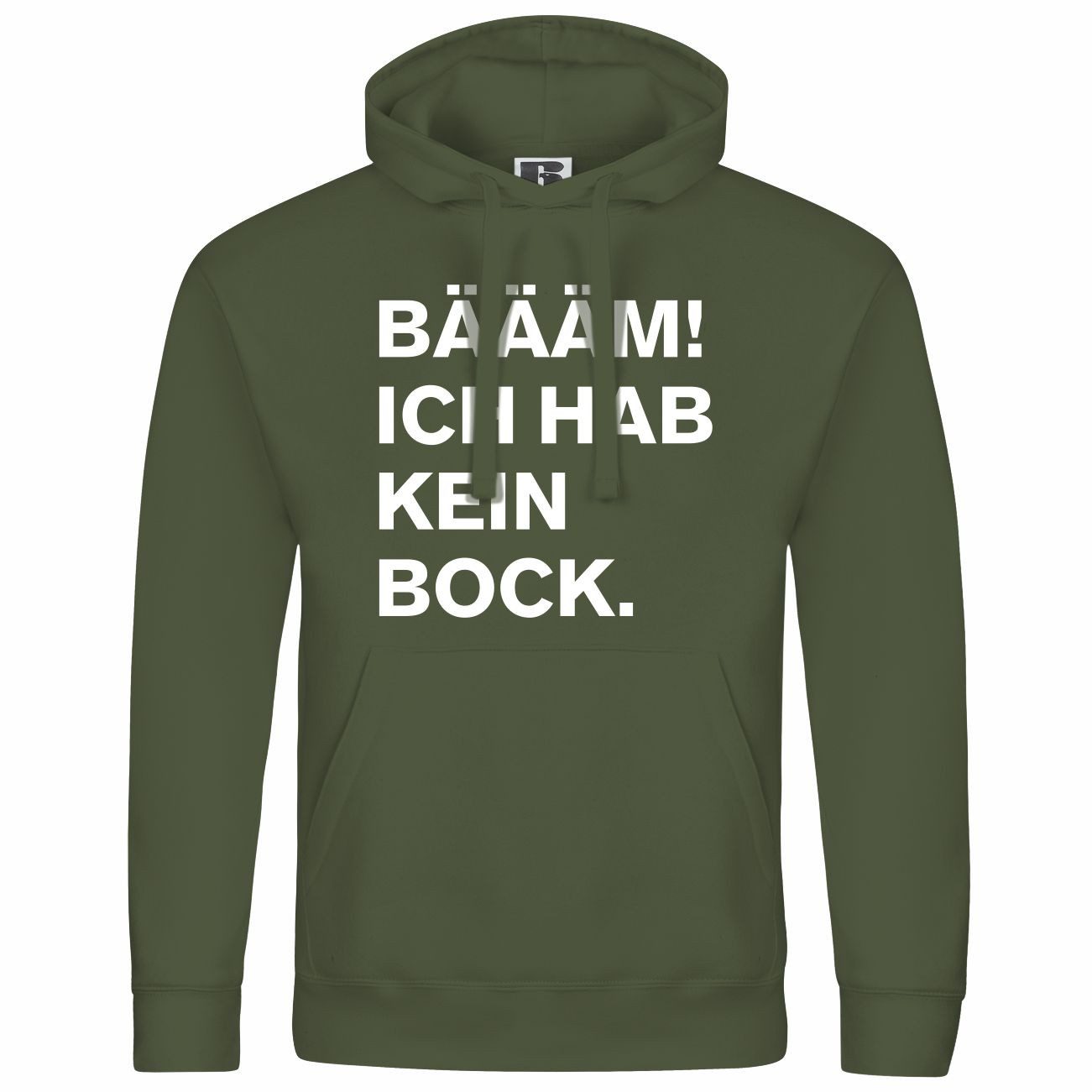 deinshirt Kapuzenpullover Herren Kapuzenpullover BÄÄÄM Ich hab kein bock me günstig online kaufen