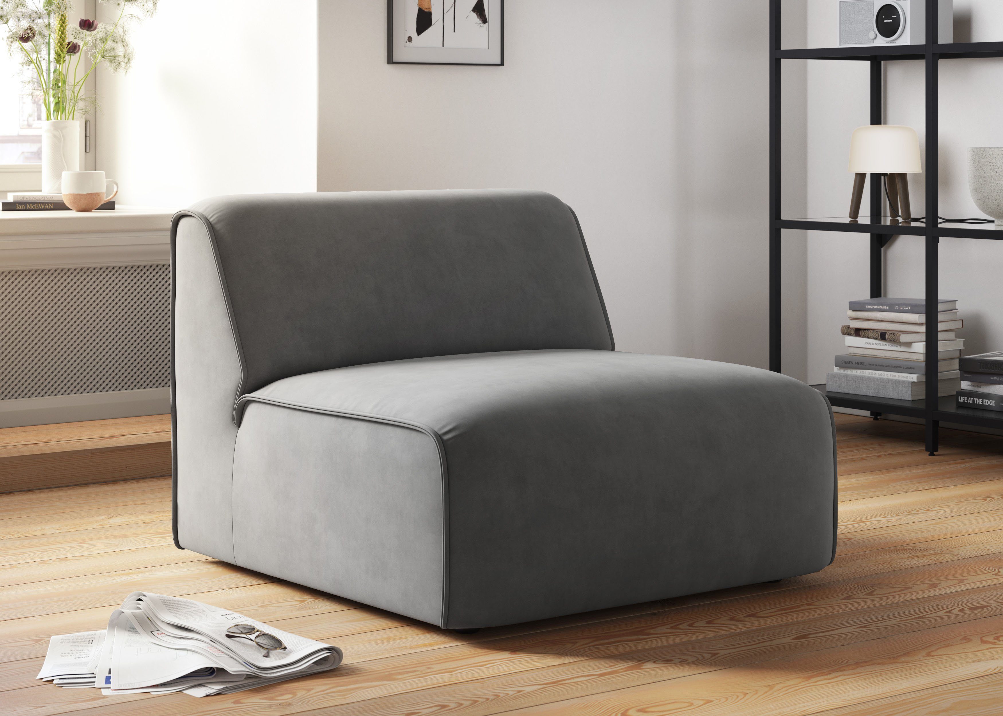 OTTO home Sessel Merid Sofa-Mittelelement, Maße B/T/H: 84/97/46 cm, als Mod günstig online kaufen
