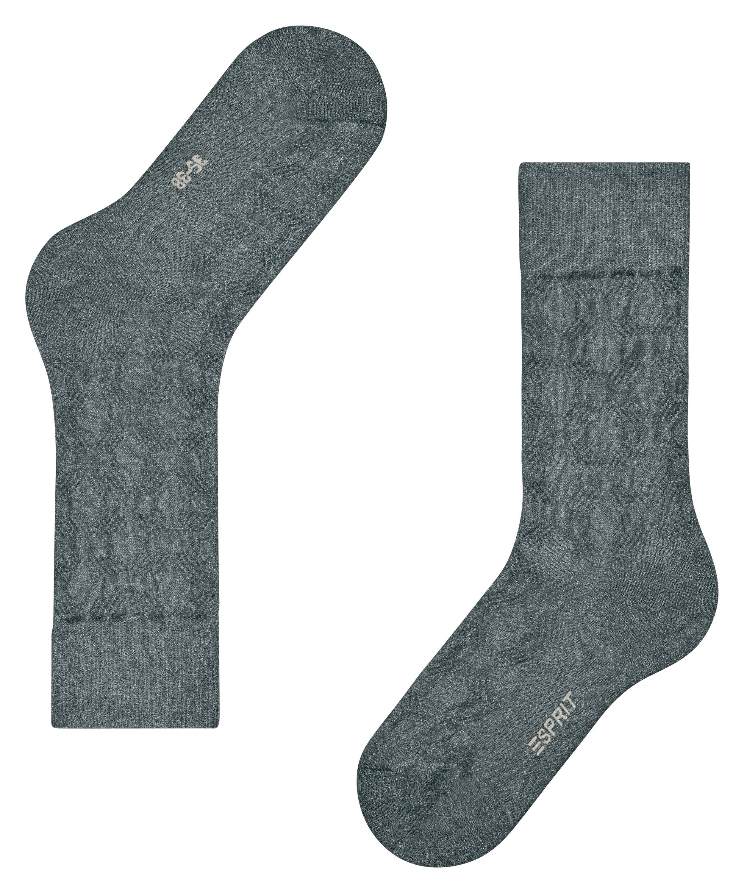 Esprit Funktionssocken Cable Knit Bootsocken (1-Paar)