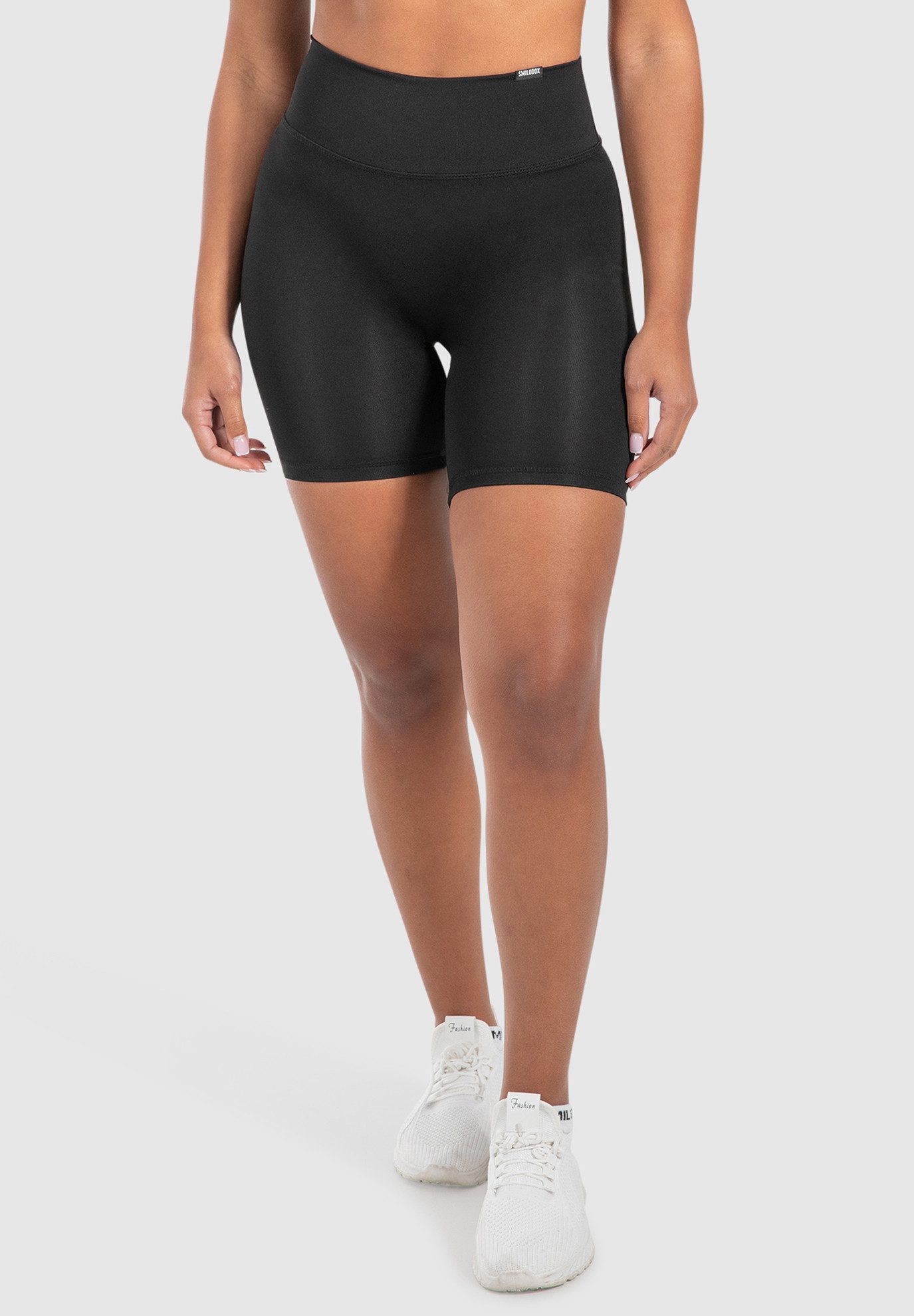 Smilodox Shorts Jule, Seamless Blickdichte Radlerhose, Unsichtbarer Scrunch-Effekt V-Shape High Waist Kurze Sporthose, Hoher Bund Biker Shorts, Yoga