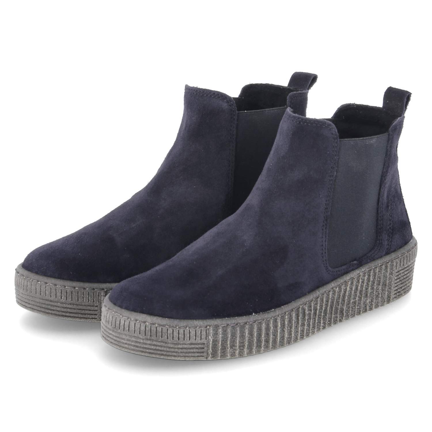 Gabor Gabor 73.731.36 Damen Rauleder blau Schlupfstiefel günstig online kaufen
