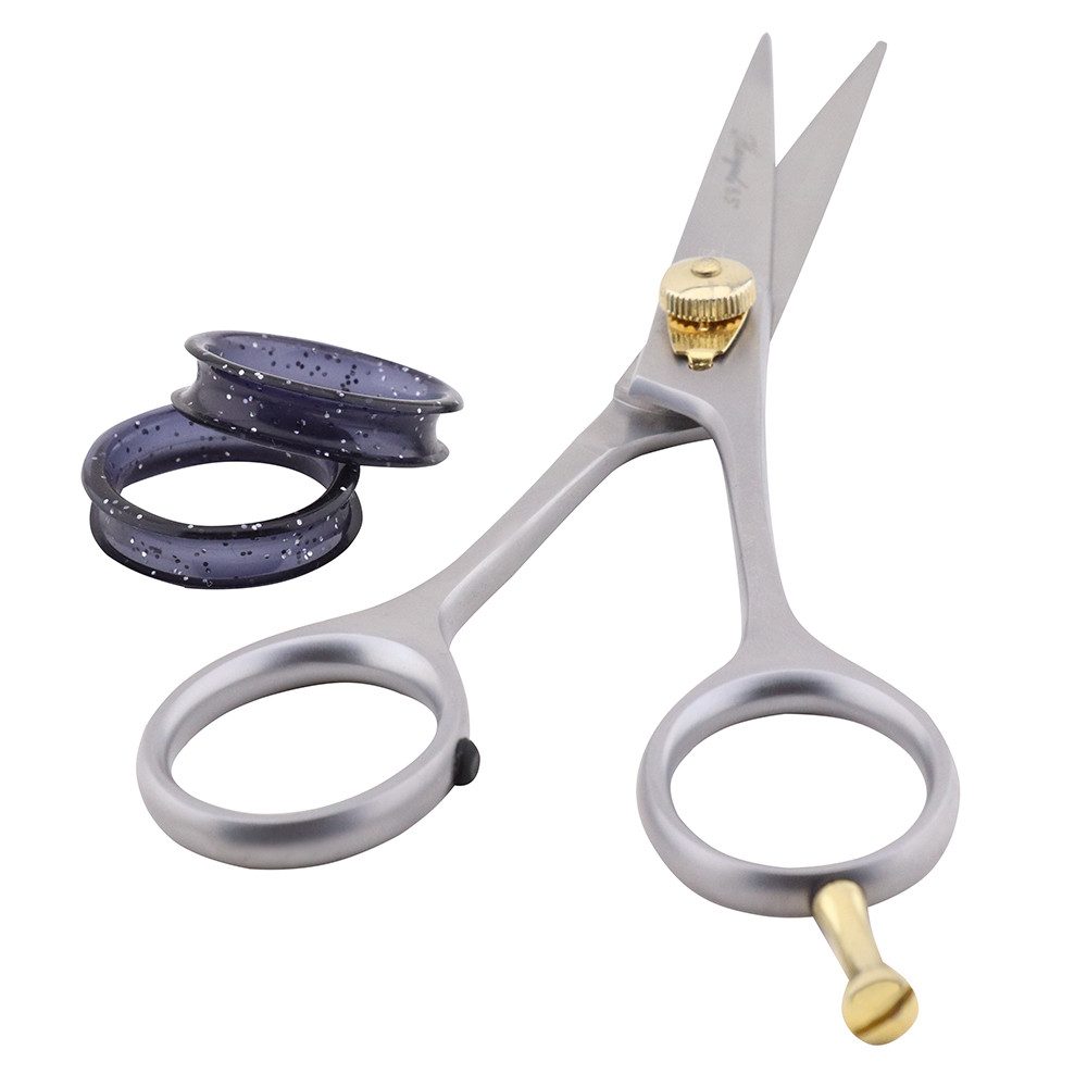Haryali London Haarschere Professionelle 6,5-Zoll-Haarschneideschere – mattes Silberdesign, (1 Stück, 1x Schere), Die perfekte Schere für den professionellen Einsatz scharf und leicht.