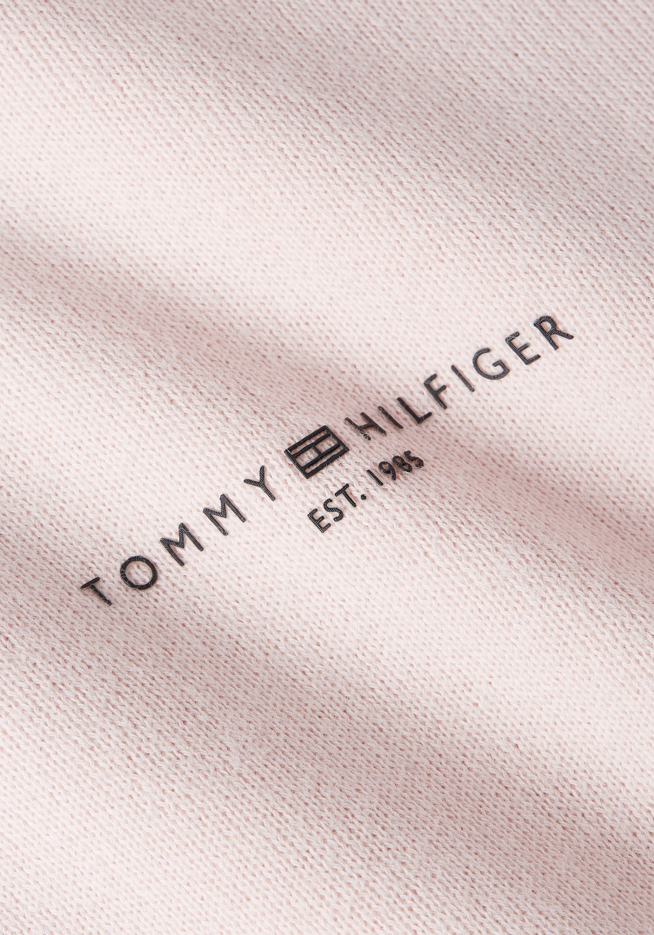 LOGO Brust Logo-Schriftzug CORP Tommy MINI der Kapuzensweatshirt auf rose HOODIE RLX mit 1985 Hilfiger