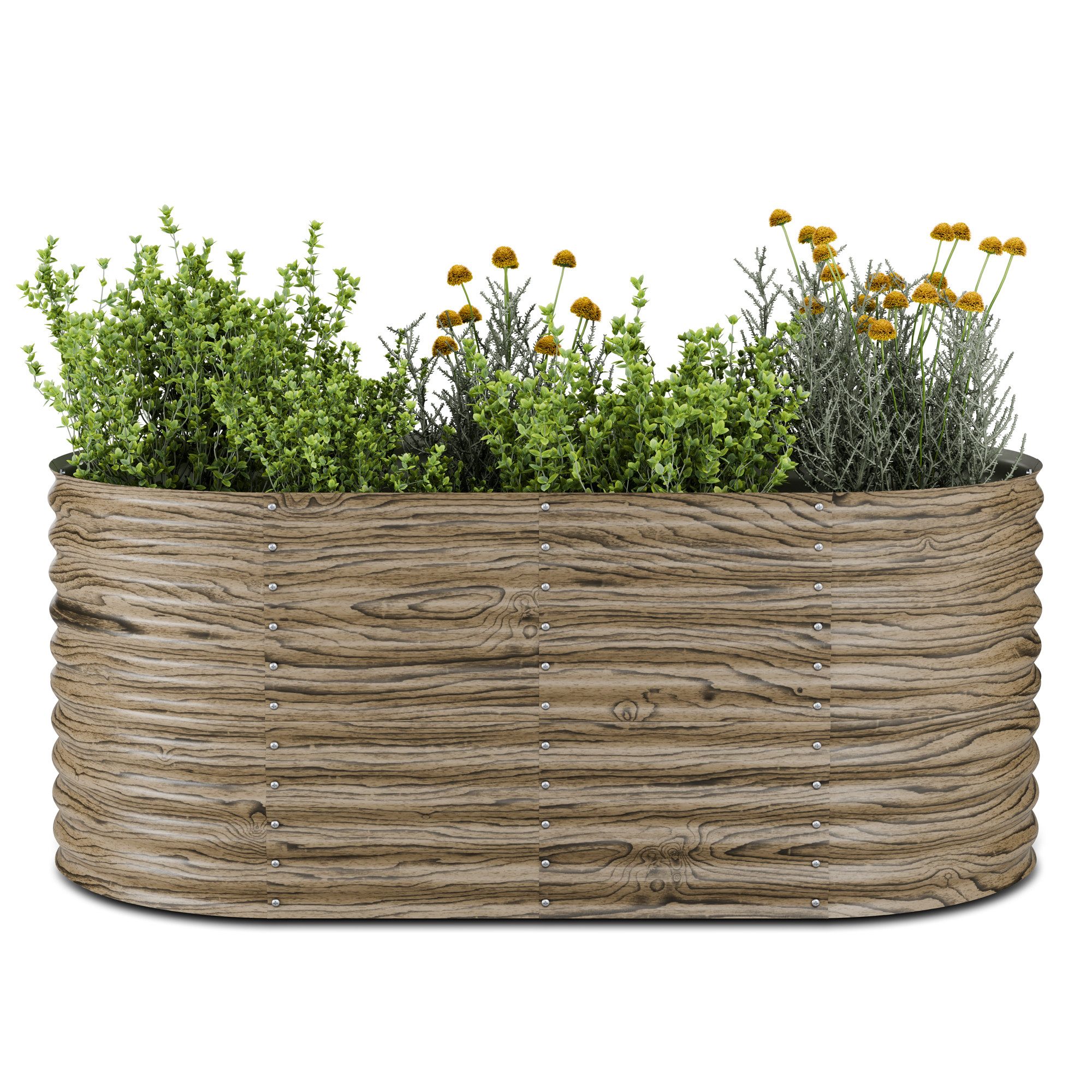 blumfeldt Hochbeet High Grow (Set, Set), Pflanzkübel Outdoor Balkon außen groß Stahl Garten