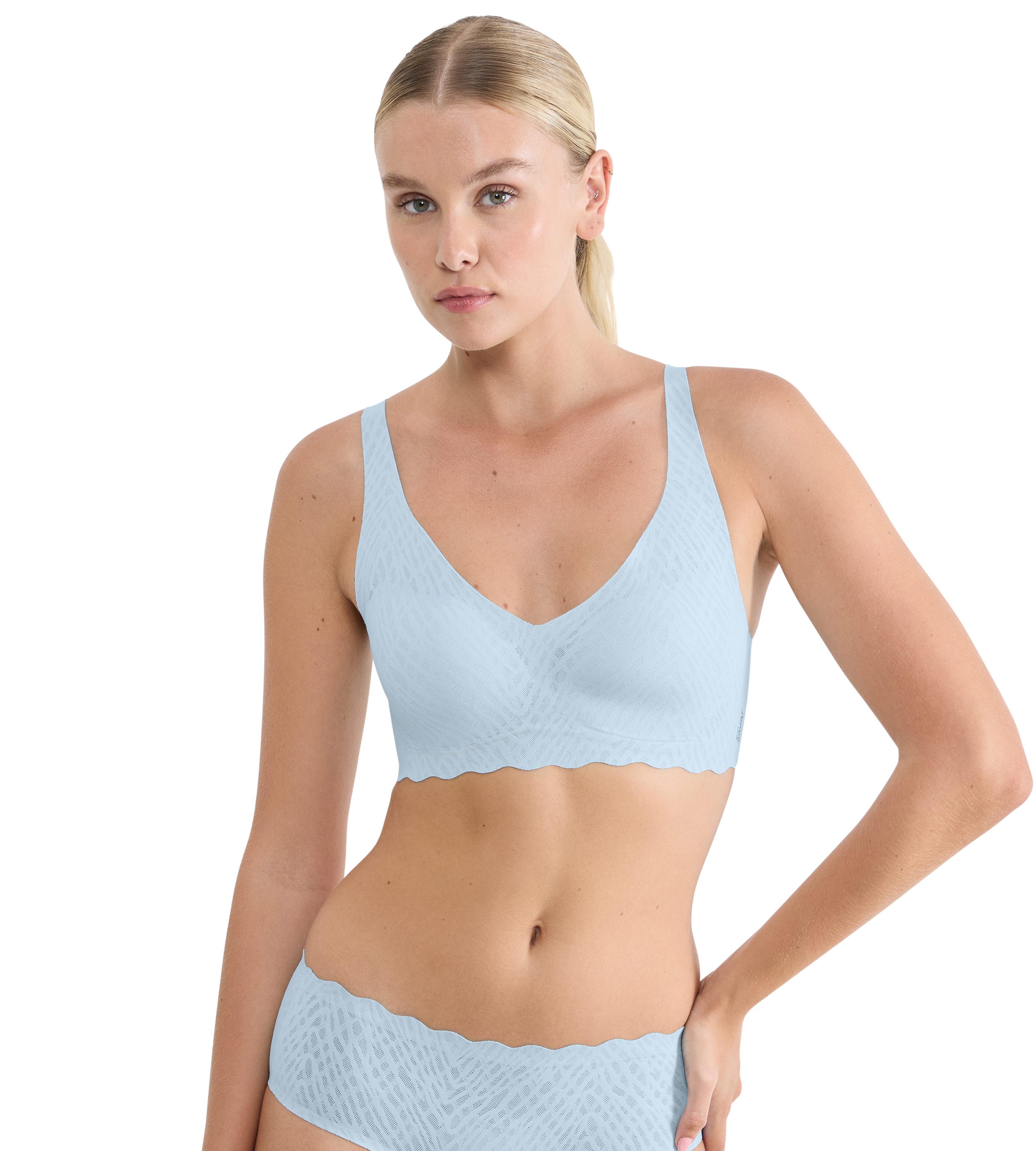 sloggi Bügelloser BH ZERO Feel Bliss Soft bra unsichtbar mit Spitzenoptik