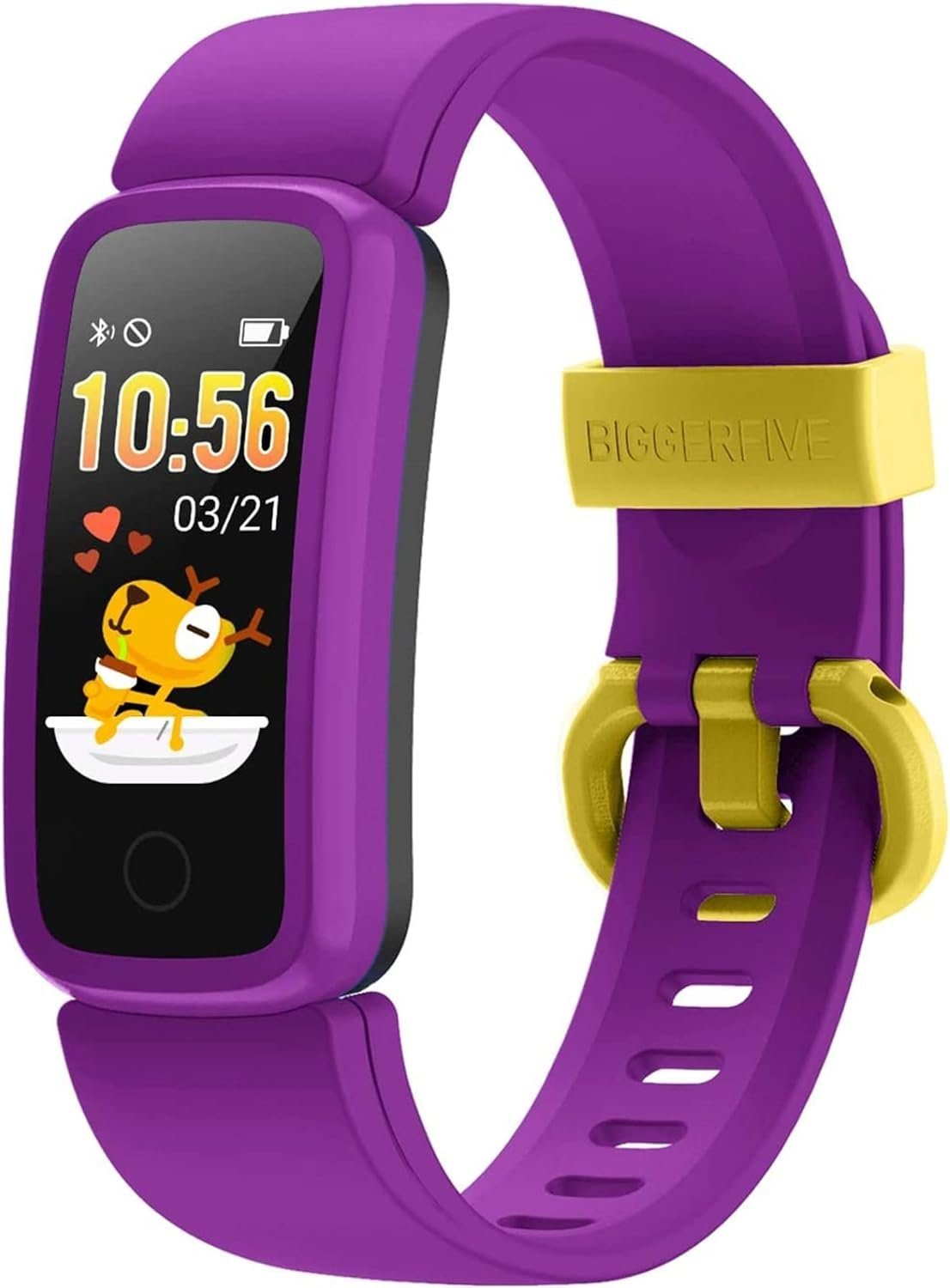 BIGGERFIVE Fitnessband (0,96 Zoll, Android iOS), IP68 5-15 Wasserdicht Aktivitätstracker Jahren Armband Uhr Fitness