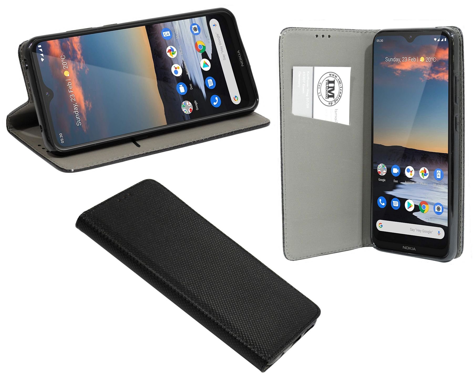cofi1453 Handyhülle cofi1453® Buch Tasche "Smart" kompatibel mit NOKIA, Kunststoff
