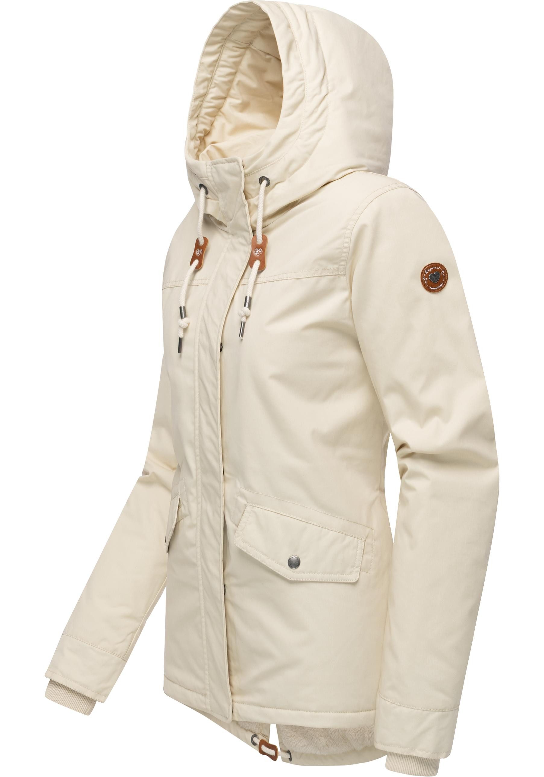 Ragwear Winterjacke Parkker Warm YOUMODO Winter Parka mit kuscheligem Teddy-Innenfutter