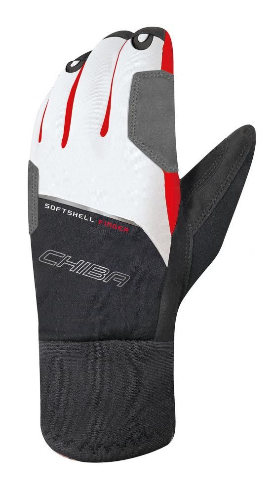 Fahrradhandschuhe CHIBA Softshell Finger - Radhandschuhe, winddicht, atmungsaktiv, Touch