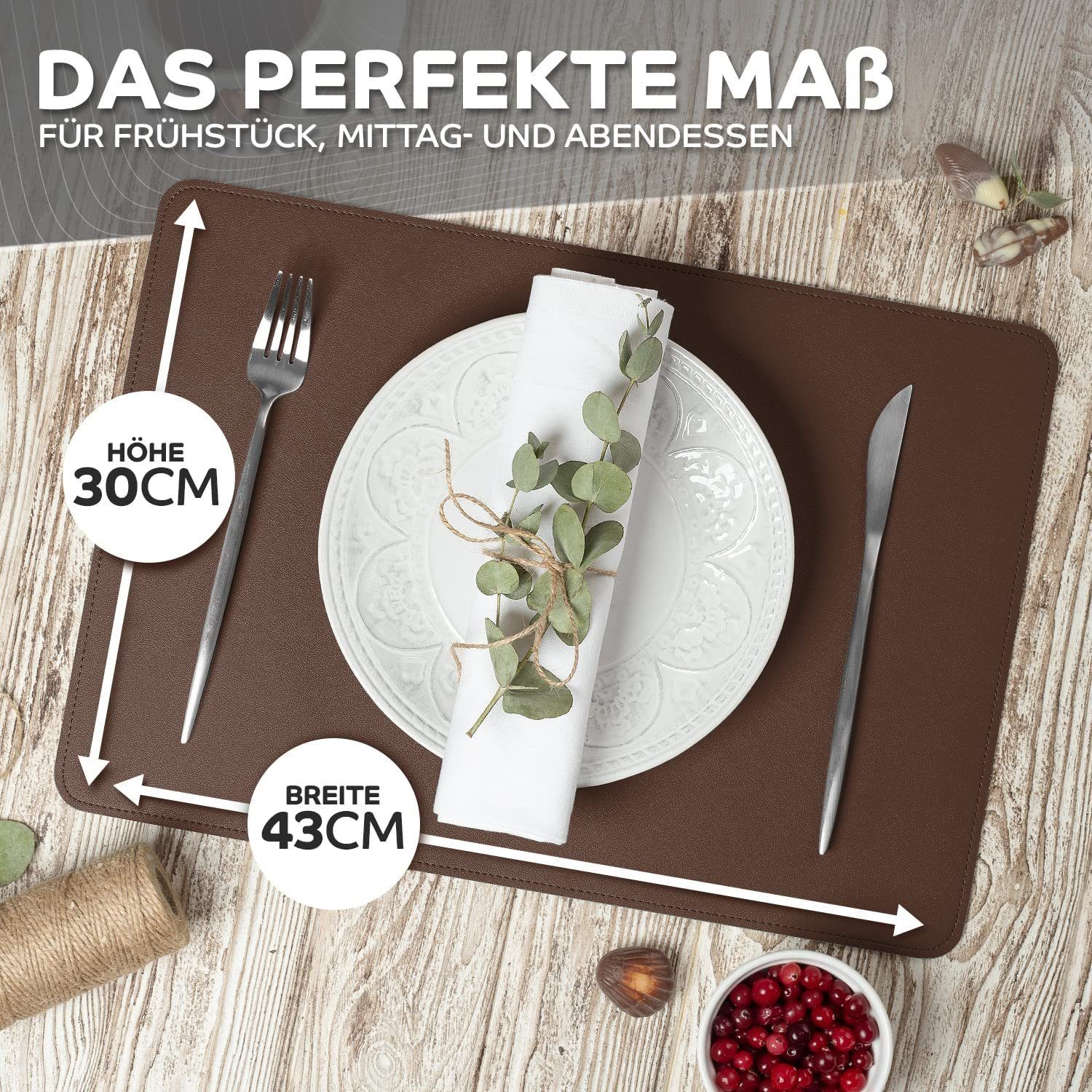 Loco Bird Platzset aus Kunstleder, 4er günstig online kaufen