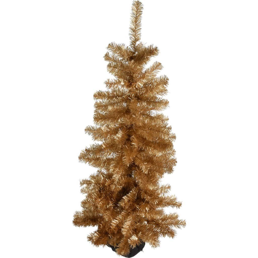 Ambiance Künstlicher Weihnachtsbaum Tisch-Weihnachtbaum Galvanisiert cm Gold 120