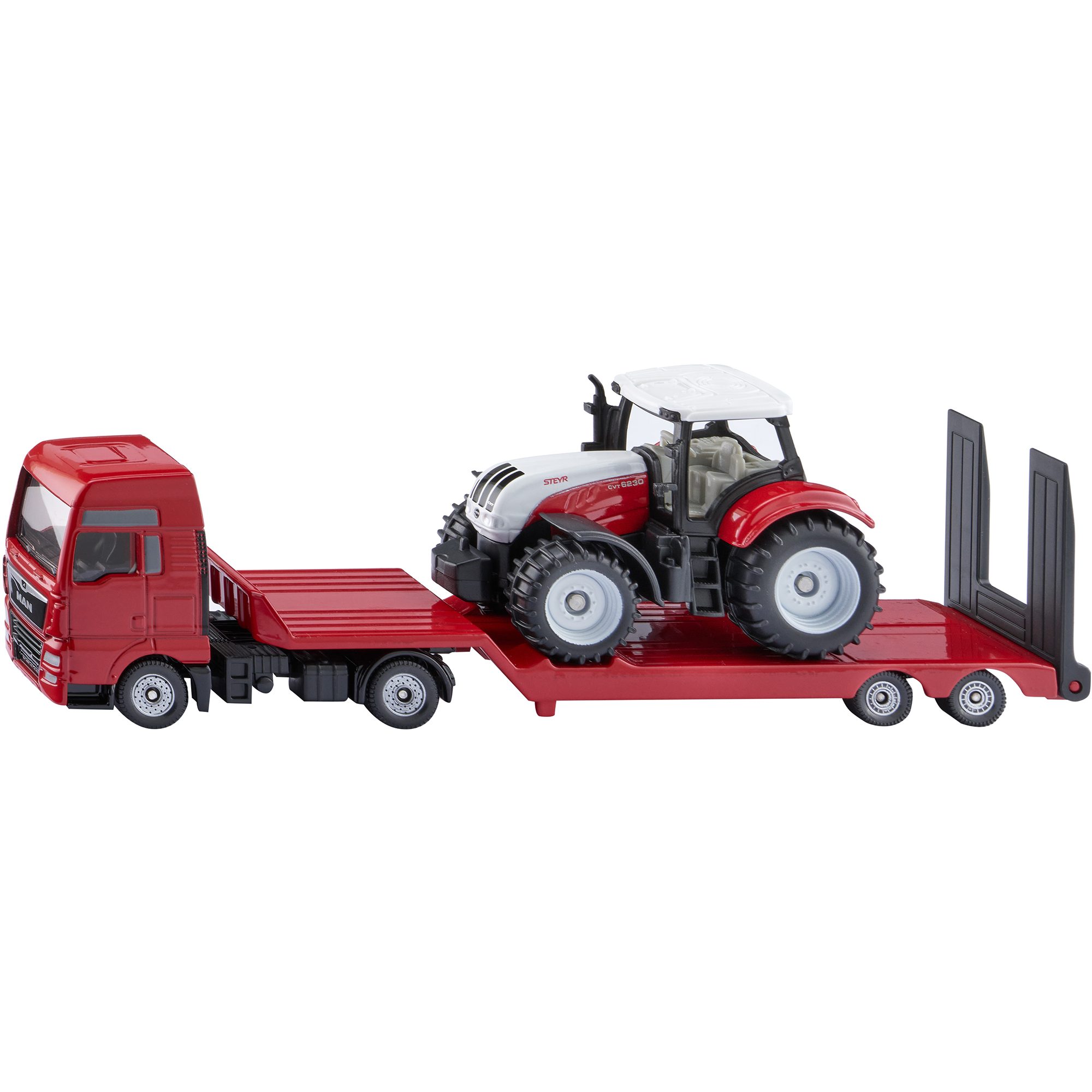 Spielzeug-Auto SIKU SUPER MAN Lkw mit Steyr Traktor, Modellfahrzeug