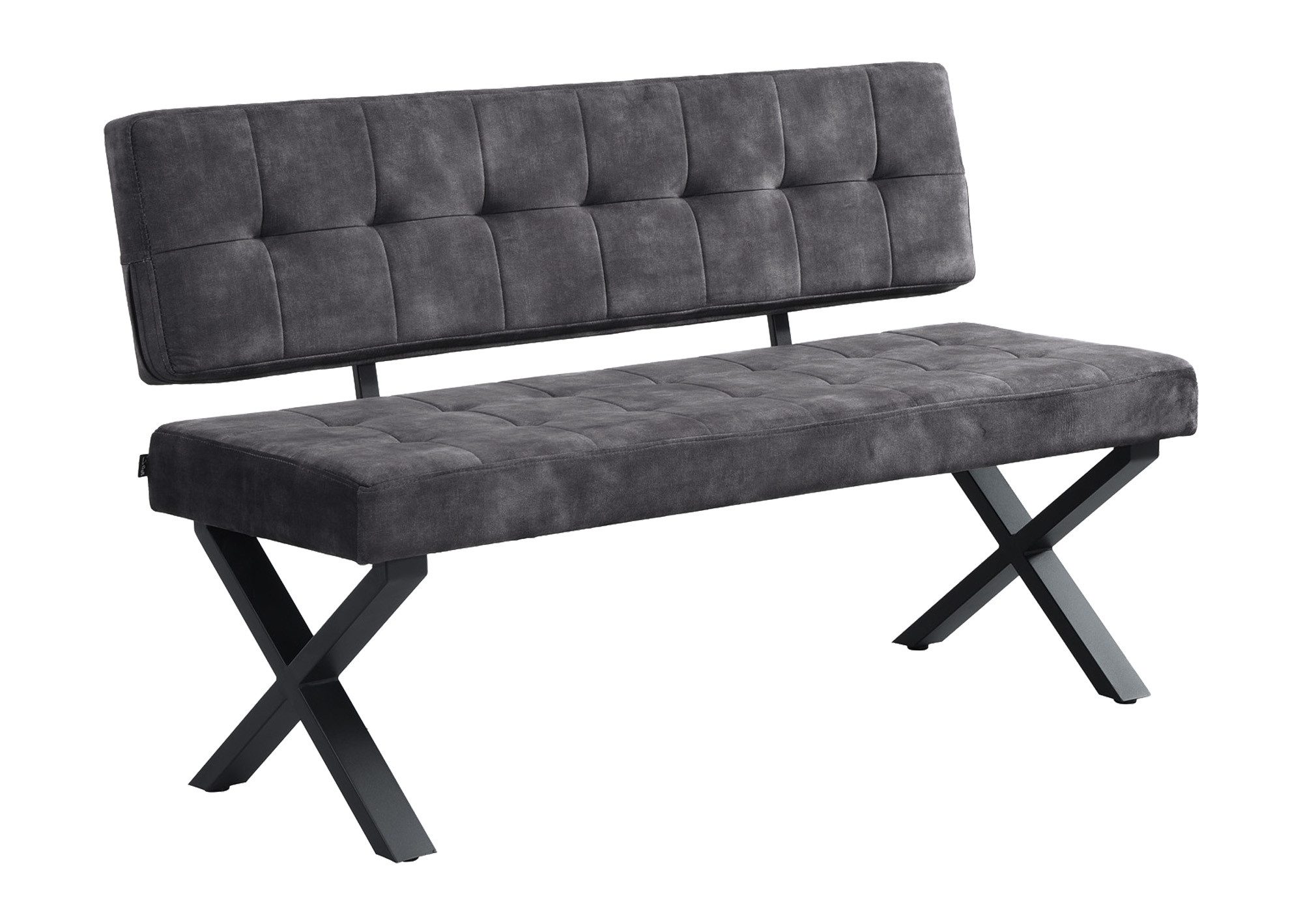 B&D home Essbank KAREN (1-St), gepolstert, Metallgestell, mit oder ohne Rückenlehne, in 120/140/160cm