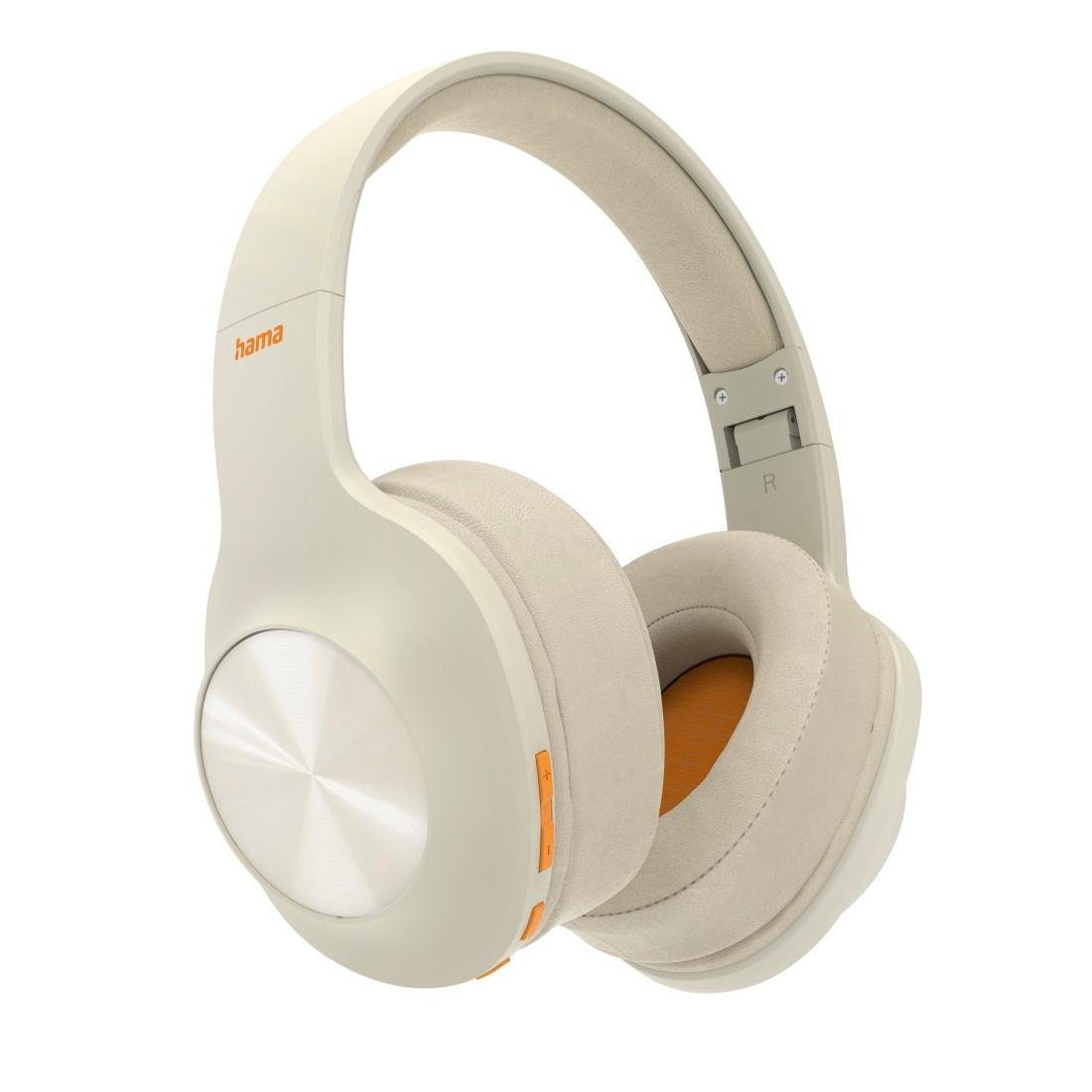 Hama Bluetooth® Kopfhörer Over Ear Bass Google A2DP Bluetooth Bluetooth, Bluetooth, faltbar Kabel, beige HFP, (Sprachsteuerung, Siri, Bluetooth-Kopfhörer kabellos Assistant, Headset) HSP, Boost, AVRCP ohne