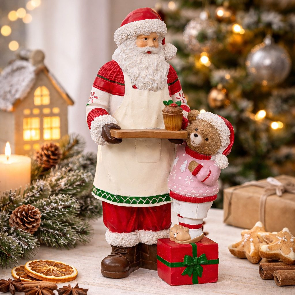 MF Weihnachtsfigur Noel Bäckerei Weihnachtsmann Figur 34cm (1 St)